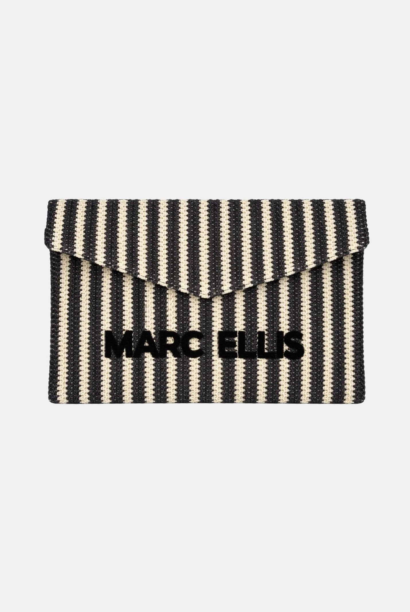 MARC ELLIS Pochette Buby Eivissa C nera e panna da donna BUBY-EIVISSA-C BLSA MARC ELLIS