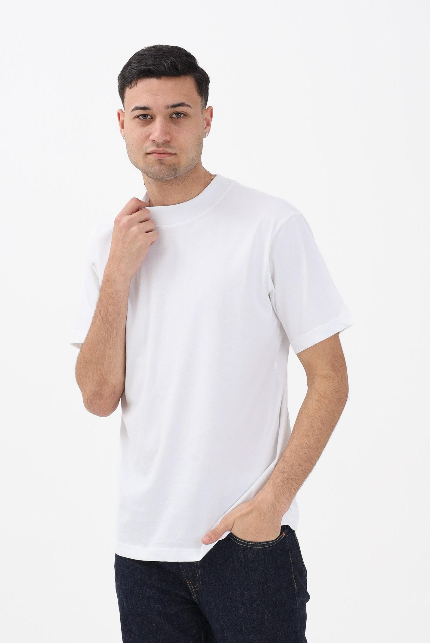 SELECTED HOMME T-shirt a manica corta bianca da uomo 16077385 BRWI SELECTED HOMME