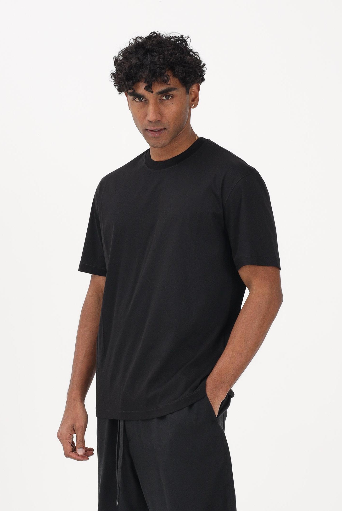 I'M BRIAN T-shirt a manica corta nera da uomo TS3742 009 I'M BRIAN