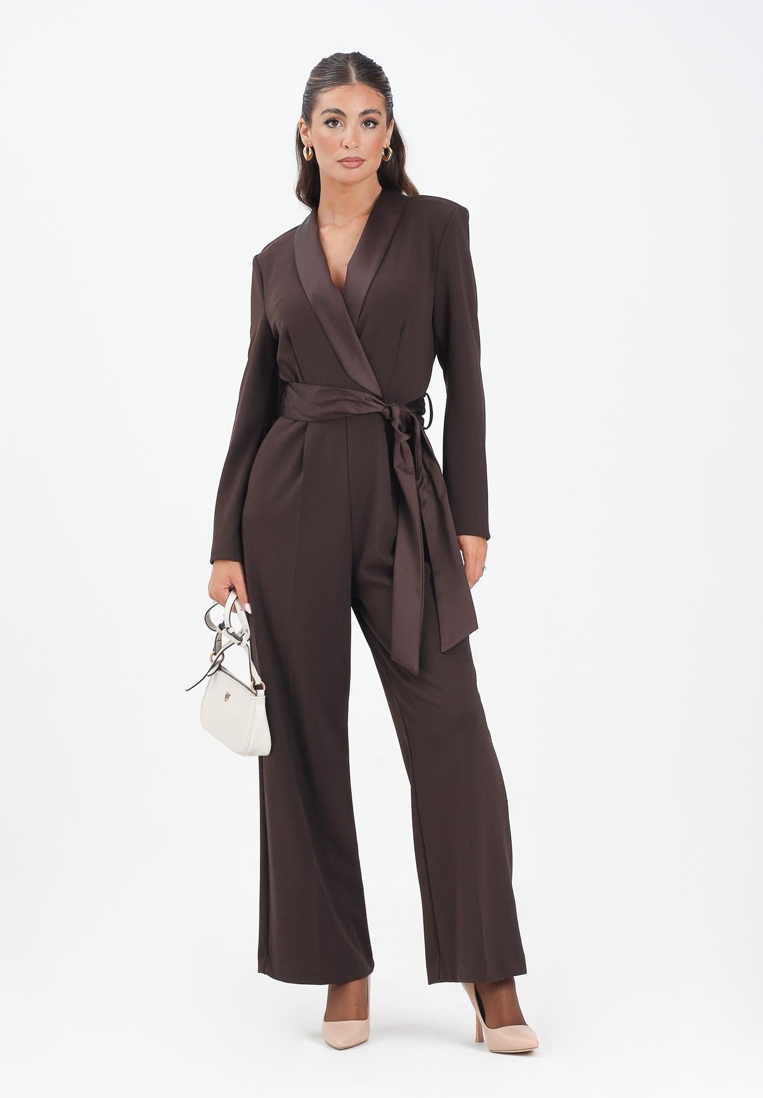 VICOLO Tuta elegante marrone da donna TF0357 FU69 VICOLO