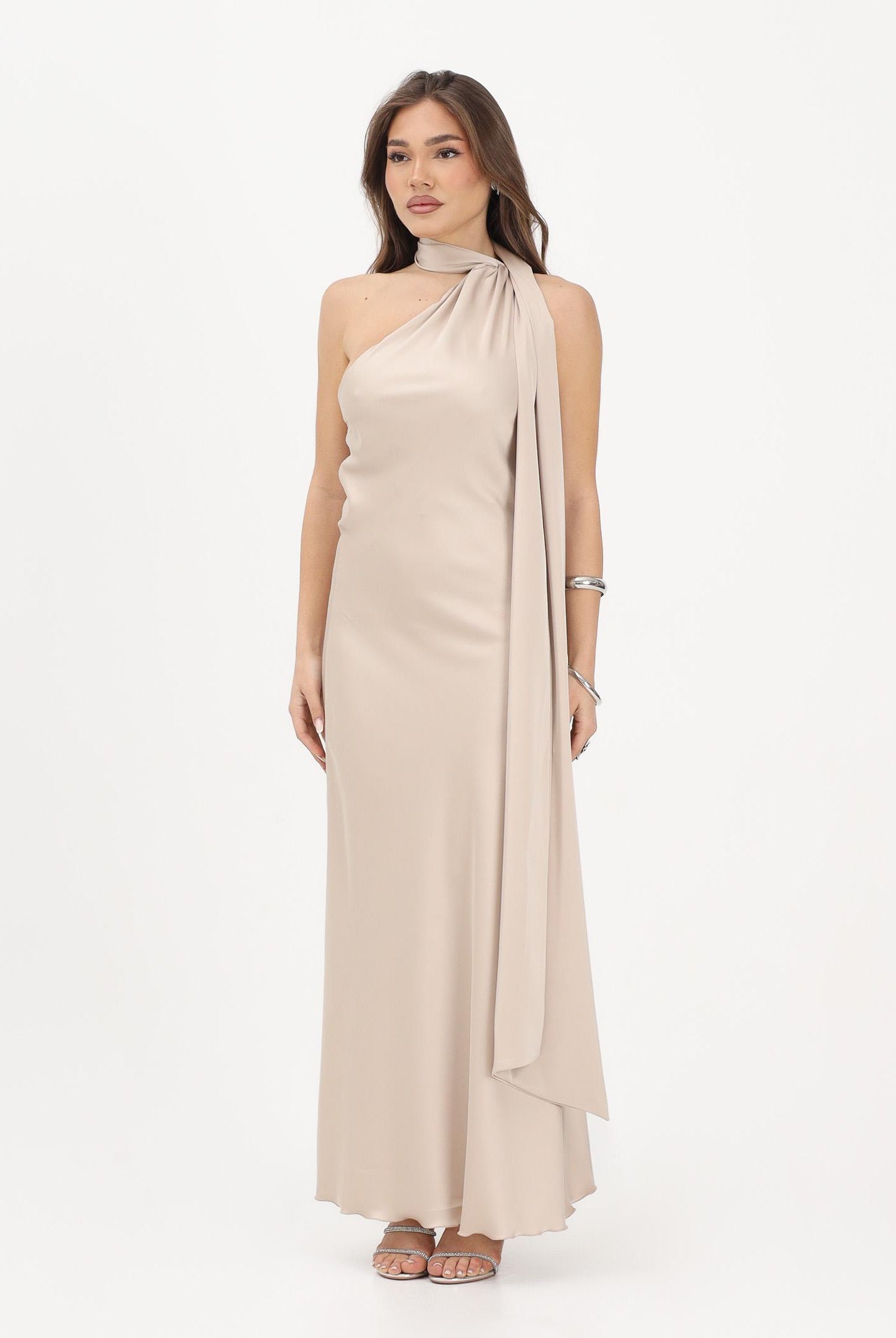 VICOLO Abito lungo champagne da donna TAB1736 CH VICOLO