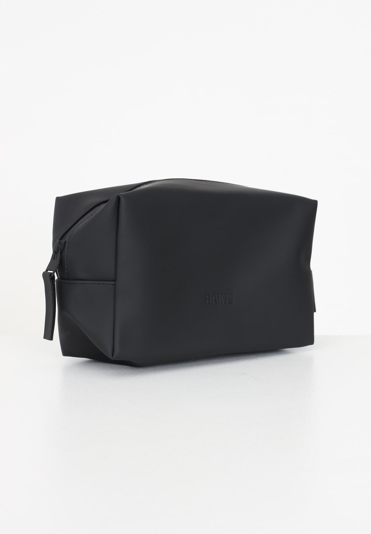 RAINS Pochette Wash Bag Small nera per uomo e donna RA15580 BLA RAINS