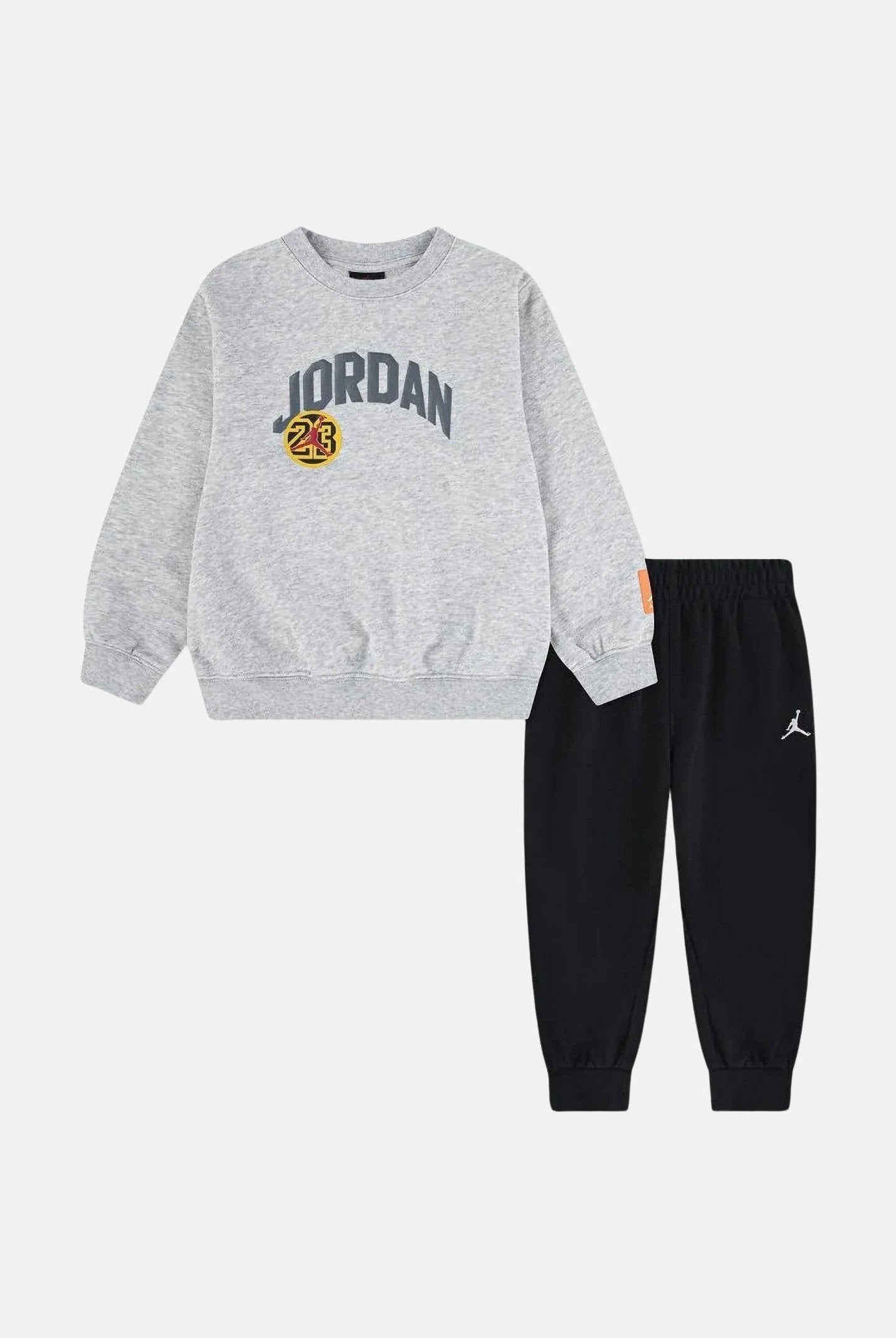 JORDAN Tuta MJ DYNASTY FT CREW grigia e nera da bambino 85F571 023 JORDAN