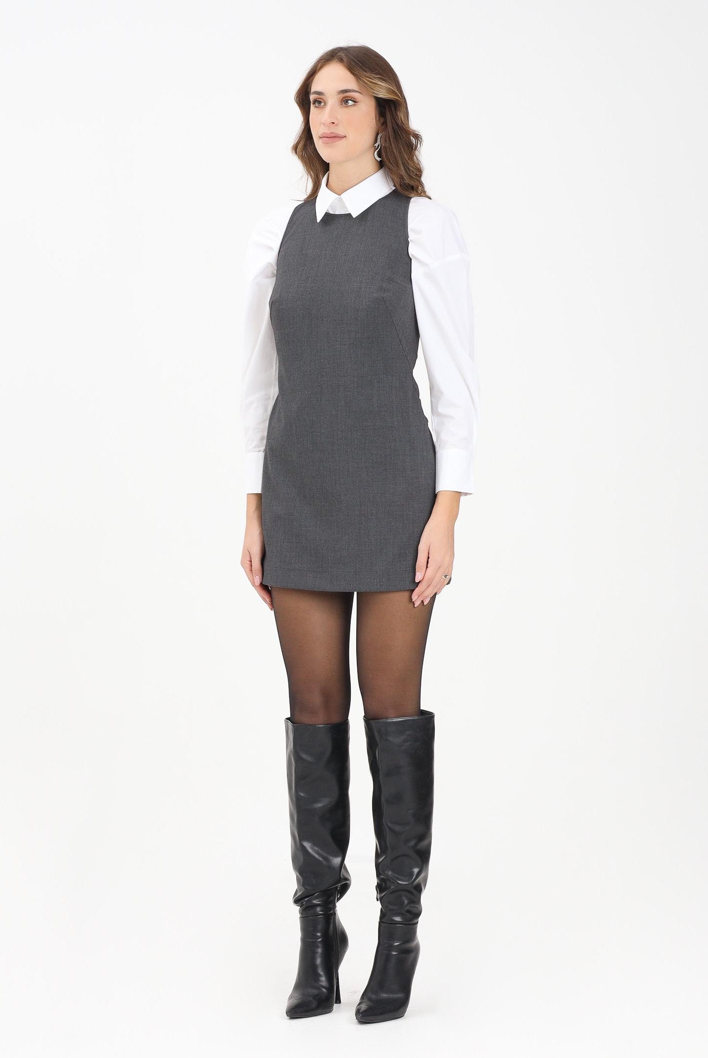 PINKO Tuta corta grigia da donna 106077A2ZT I90 PINKO