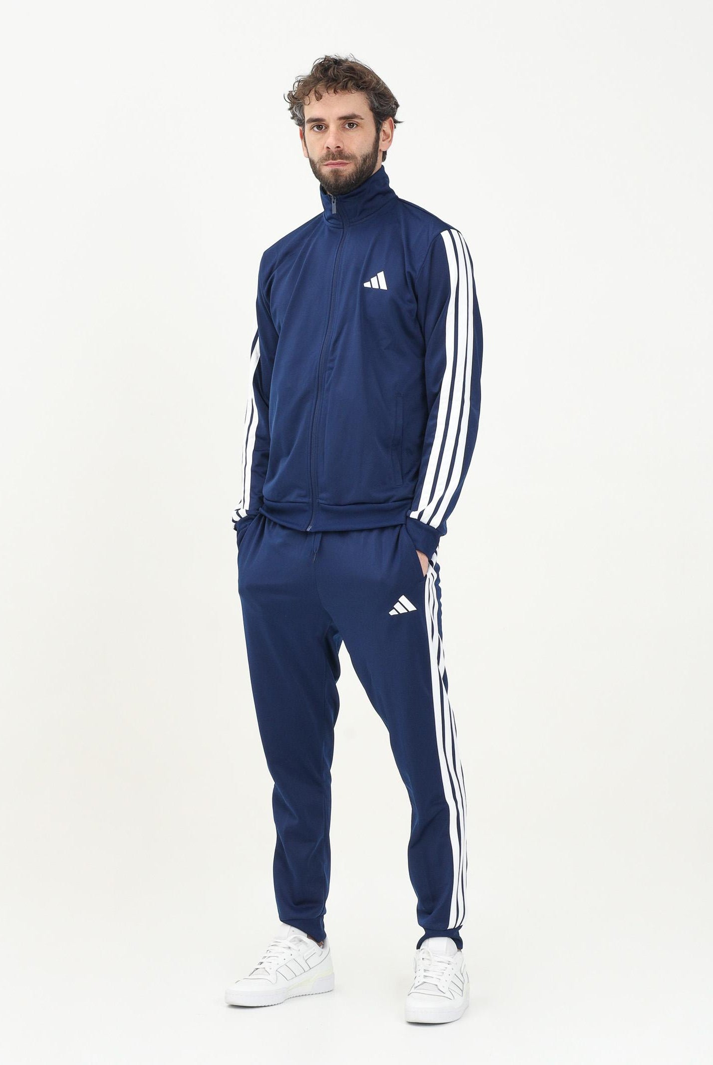 ADIDAS PERFORMANCE Tuta Basic 3-Stripes Tricot blu da uomo JI8859 . ADIDAS PERFORMANCE
