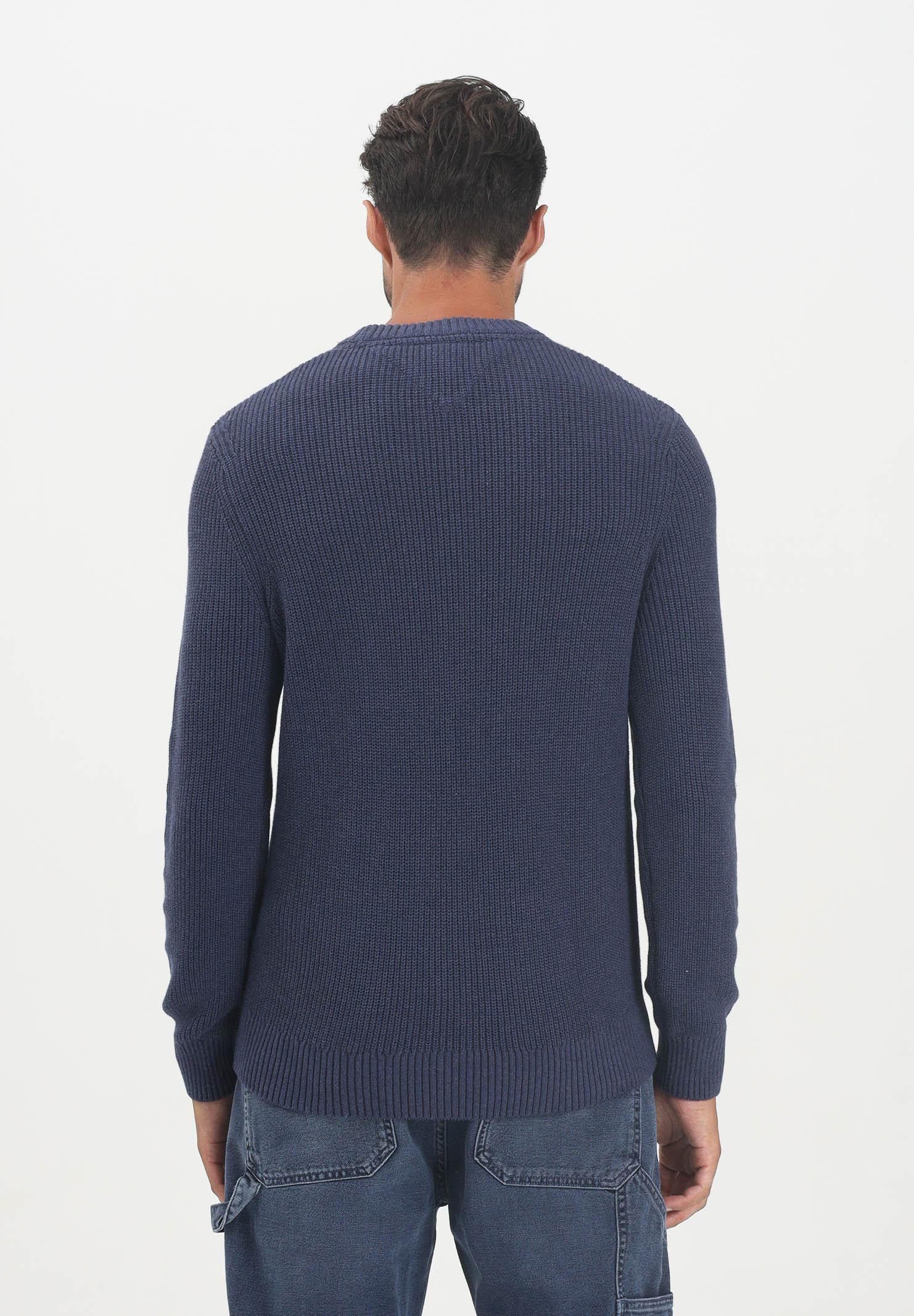 TOMMY JEANS Maglioncino girocollo blu da uomo con logo DM0DM21652DSE TOMMY JEANS