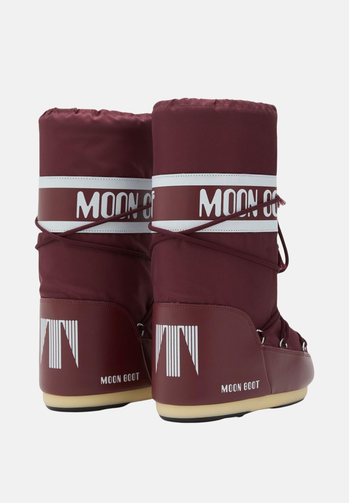 MOON BOOT Stivali da neve ICON bordeaux per uomo e donna 80D1400440 D013 MOON BOOT