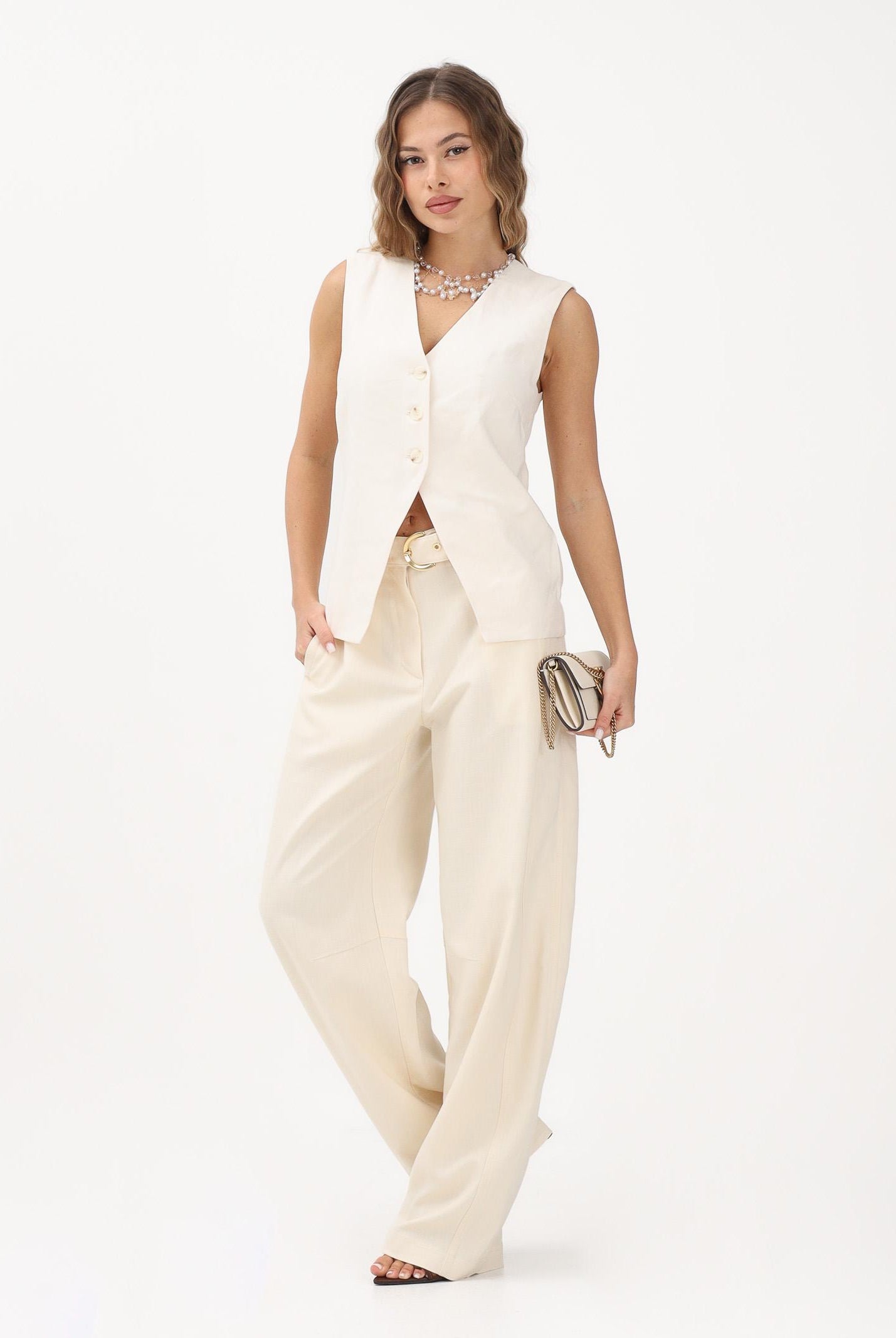 ONLY Gilet panna da donna 15367399 CLDA ONLY