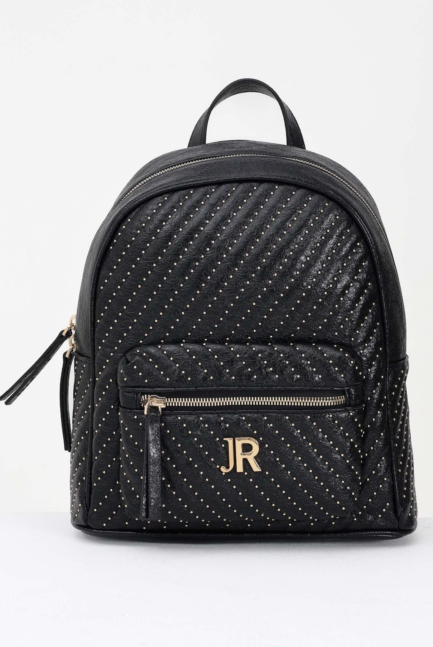 RICHMOND Zaino nero da donna con lavorazione trapuntata e micro borchie RWA25238ZA BL RICHMOND