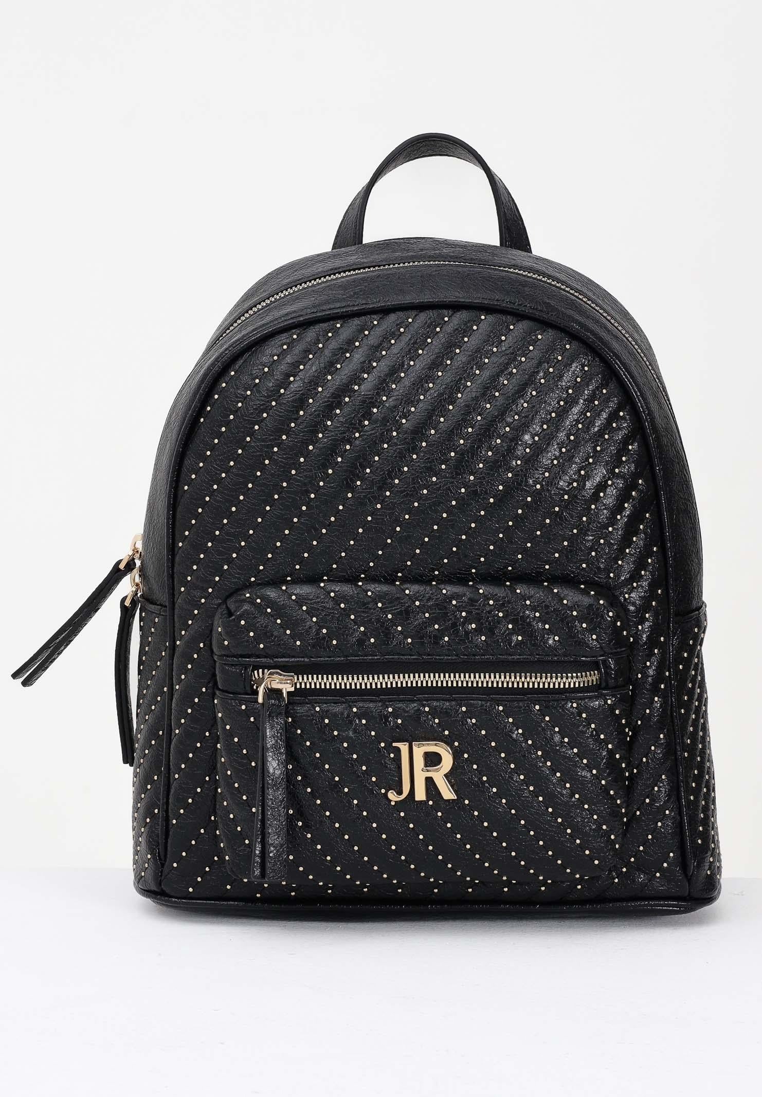 RICHMOND Zaino nero da donna con lavorazione trapuntata e micro borchie RWA25238ZA BL RICHMOND