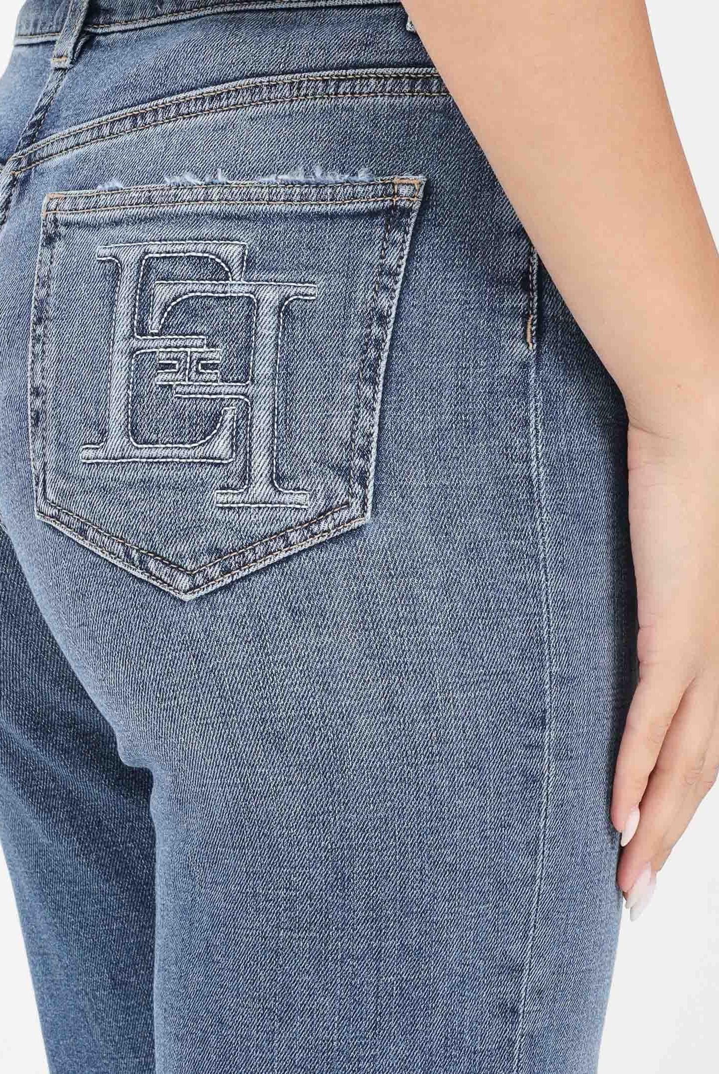 ELISABETTA FRANCHI Jeans skinny in denim da donna con logo embossed PJ07N56E2 192 ELISABETTA FRANCHI