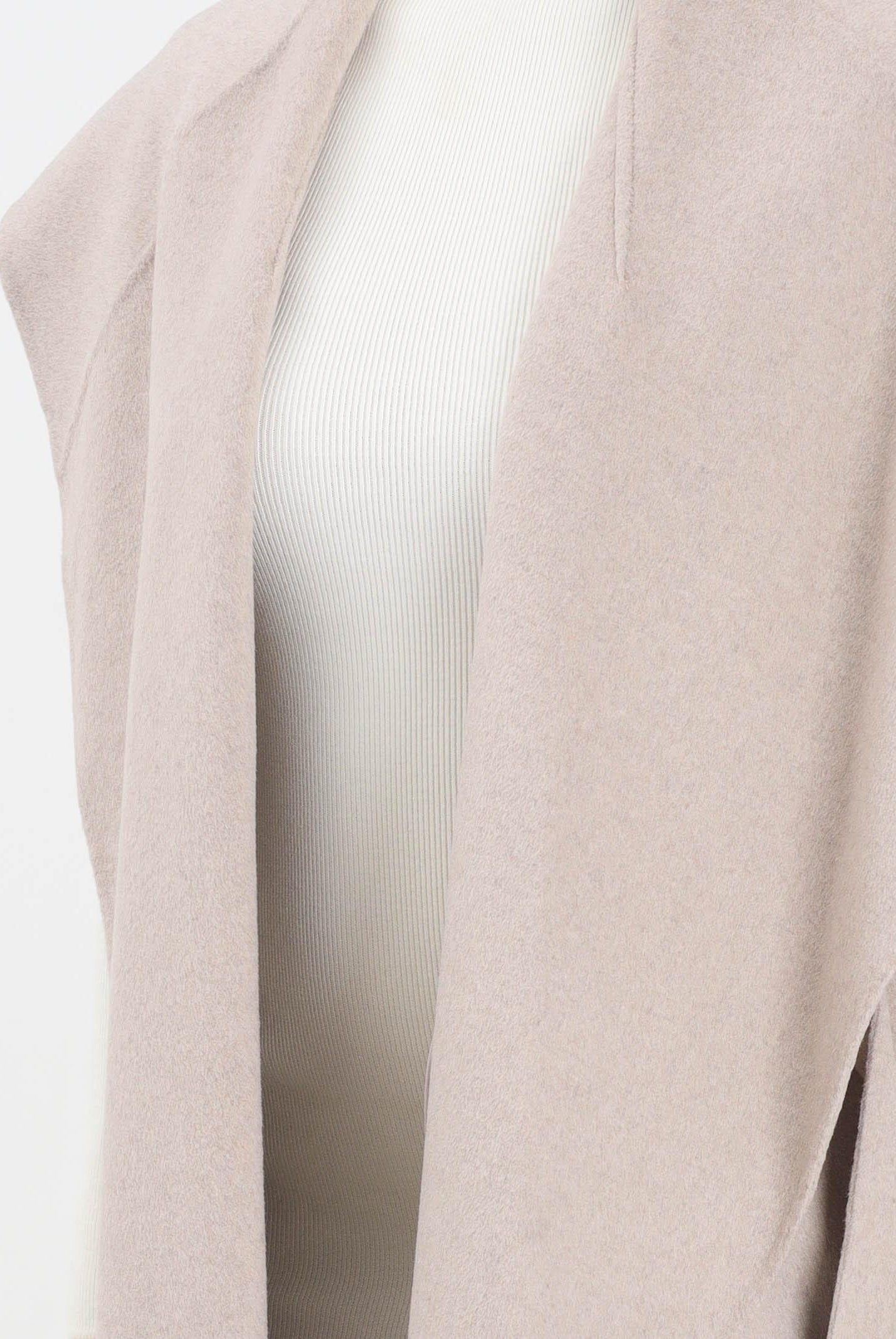 VICOLO Cappotto smanicato beige da donna TF0056 FU114 VICOLO