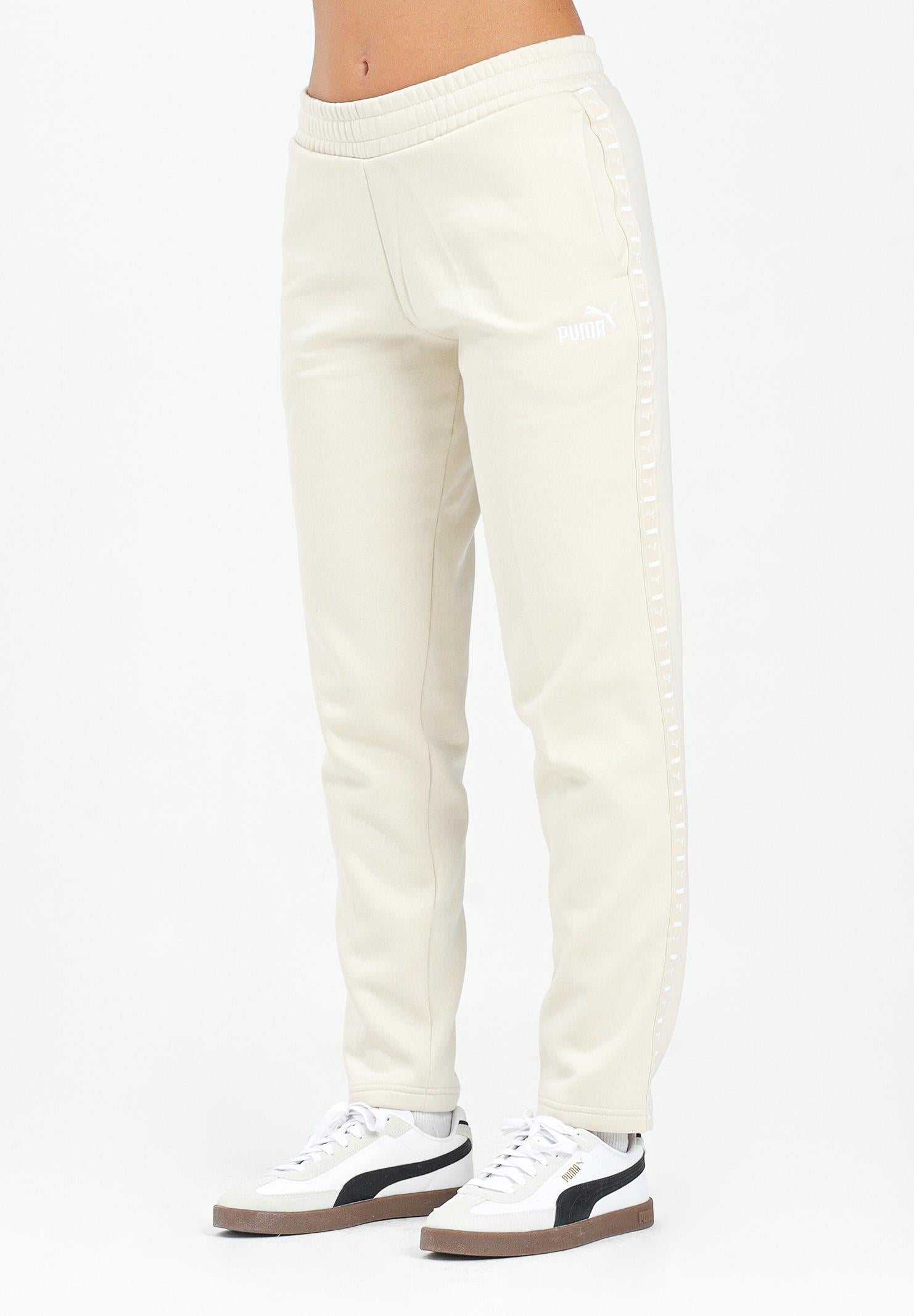PUMA Pantalone sportivo Essentials Tape panna da donna 688098 87 PUMA