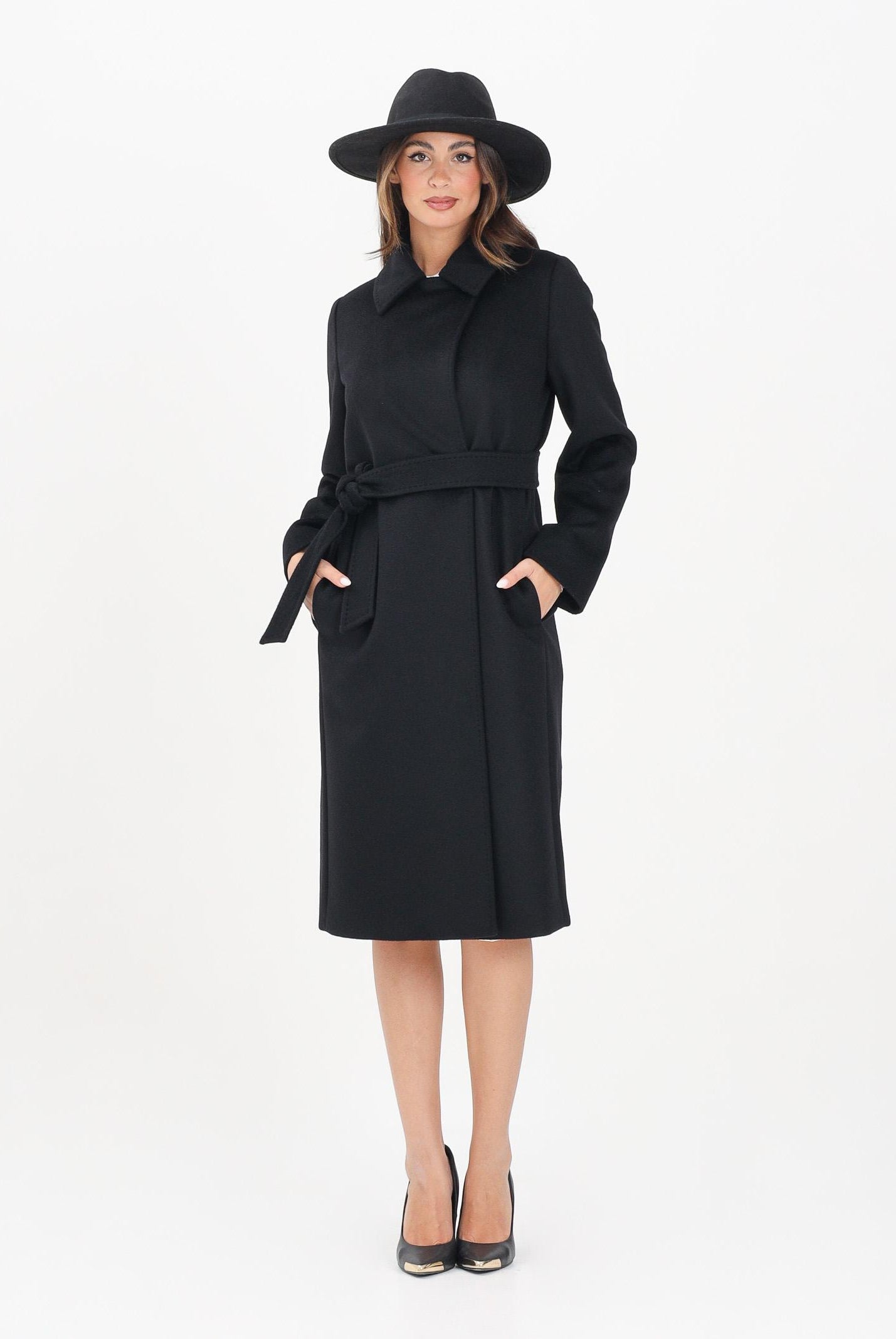 MAX MARA Cappotto a vestaglia BCollag nero da donna 2526016051600 013 MAX MARA