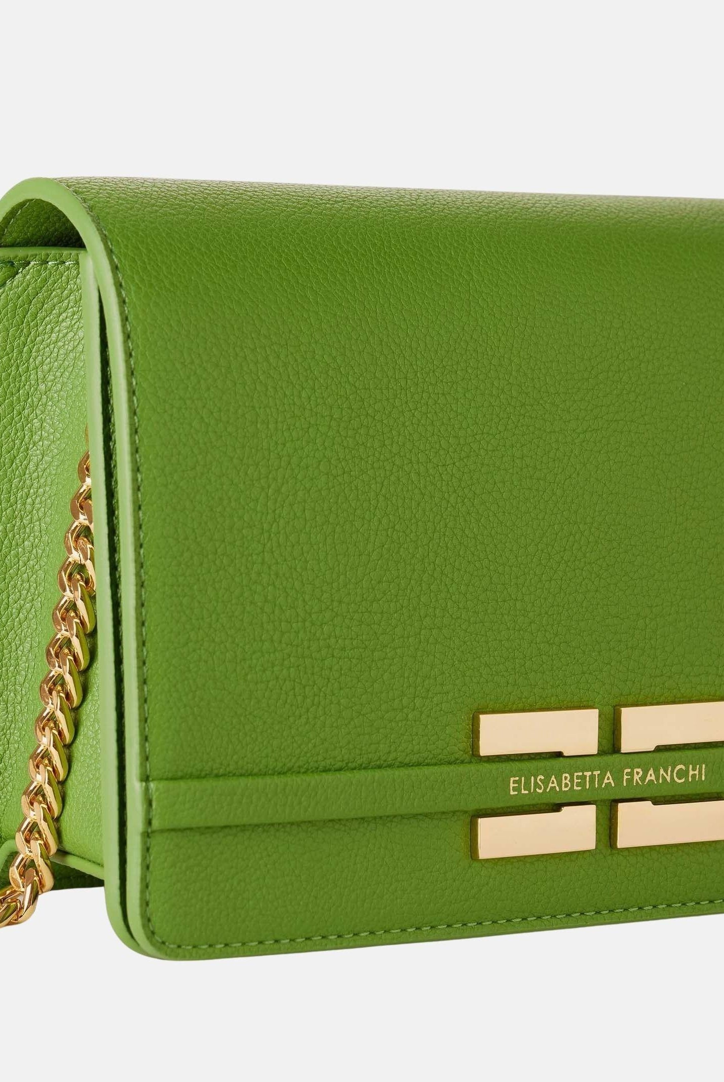 ELISABETTA FRANCHI Pochette verde da donna con logo BS39A61E2 EV3 ELISABETTA FRANCHI