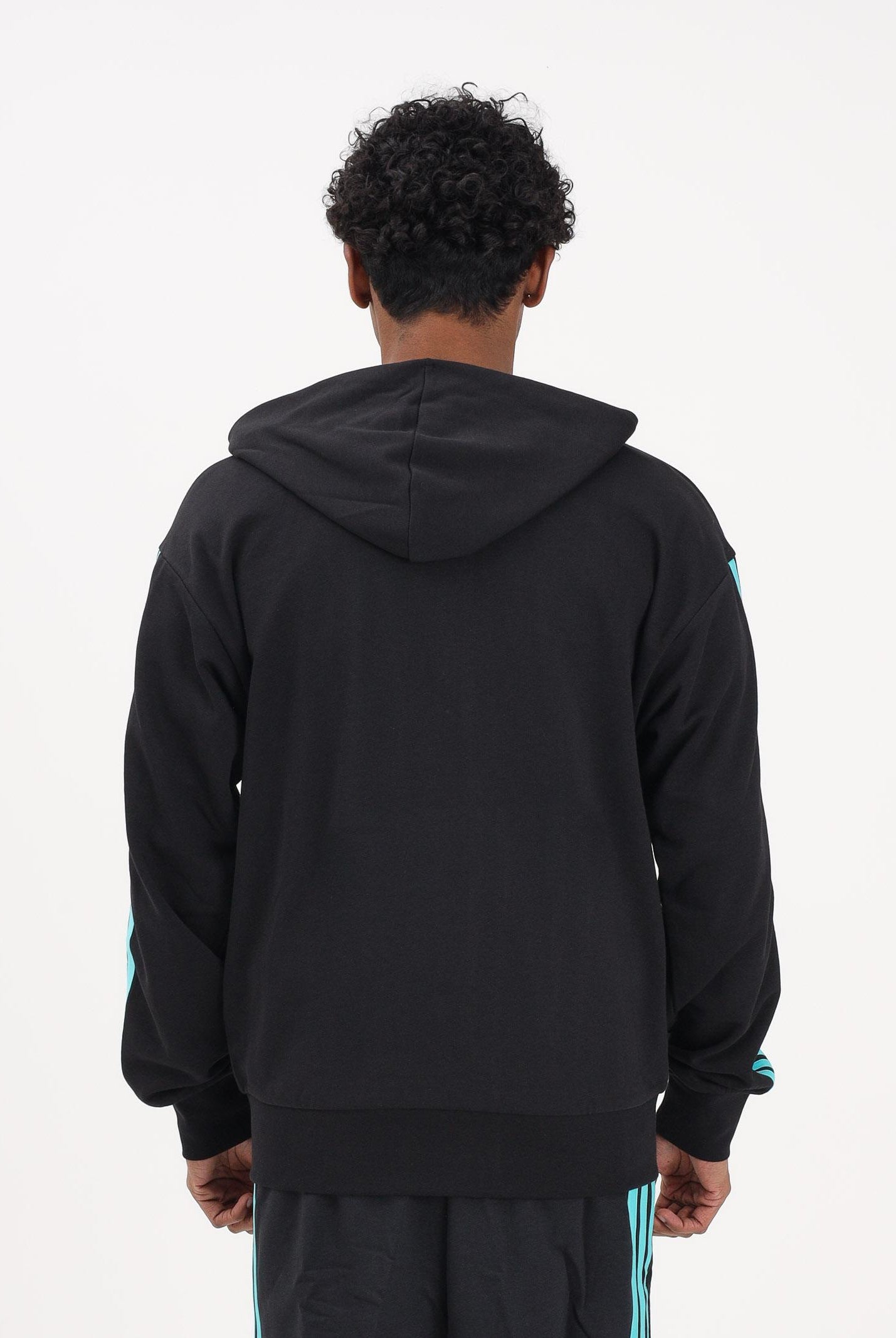 ADIDAS PERFORMANCE Felpa con zip MERCEDES-AMG PETRONAS FORMULA 1 TEAM DNA nera da uomo KE5910 . ADIDAS PERFORMANCE