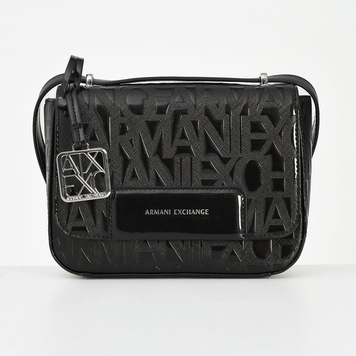 ARMANI EXCHANGE Women's Black Shoulder Bag with Logo – Pavidas