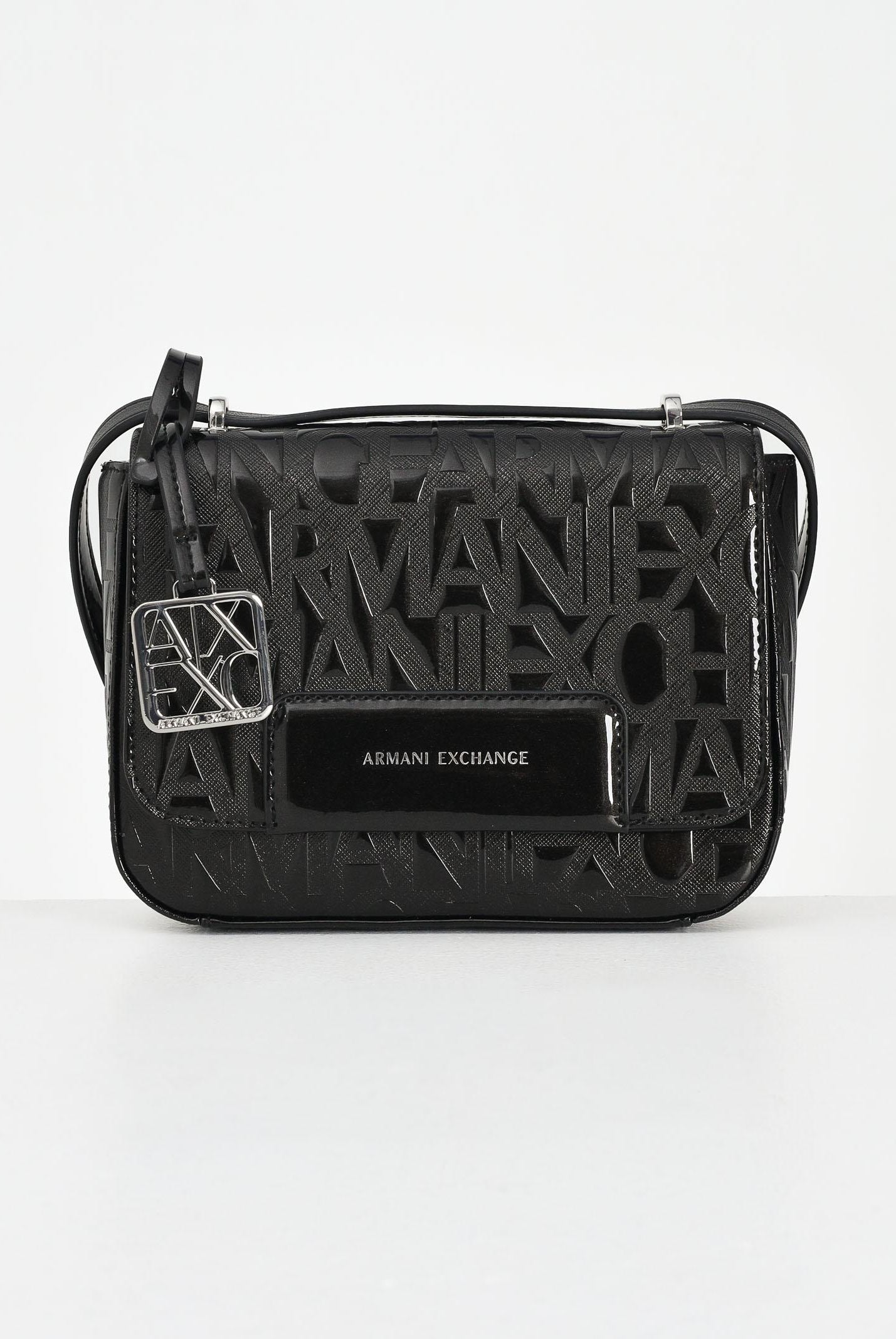 ARMANI EXCHANGE Borsa a tracolla nera da donna con logo XW001577AF17290 UC001 ARMANI EXCHANGE