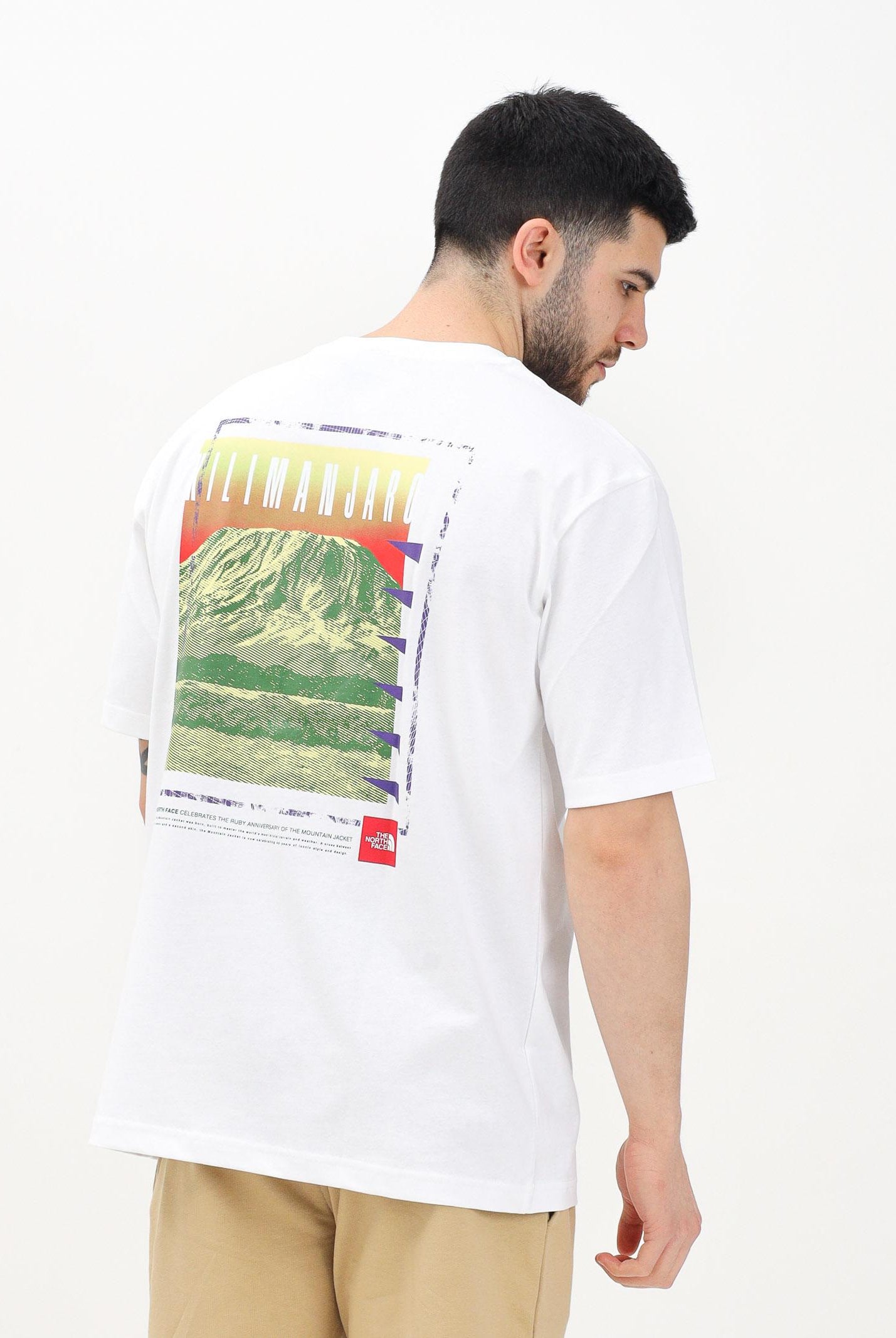 THE NORTH FACE T-shirt a manica corta Axys Oversized bianca da uomo NF0A8C1RFN41 . THE NORTH FACE