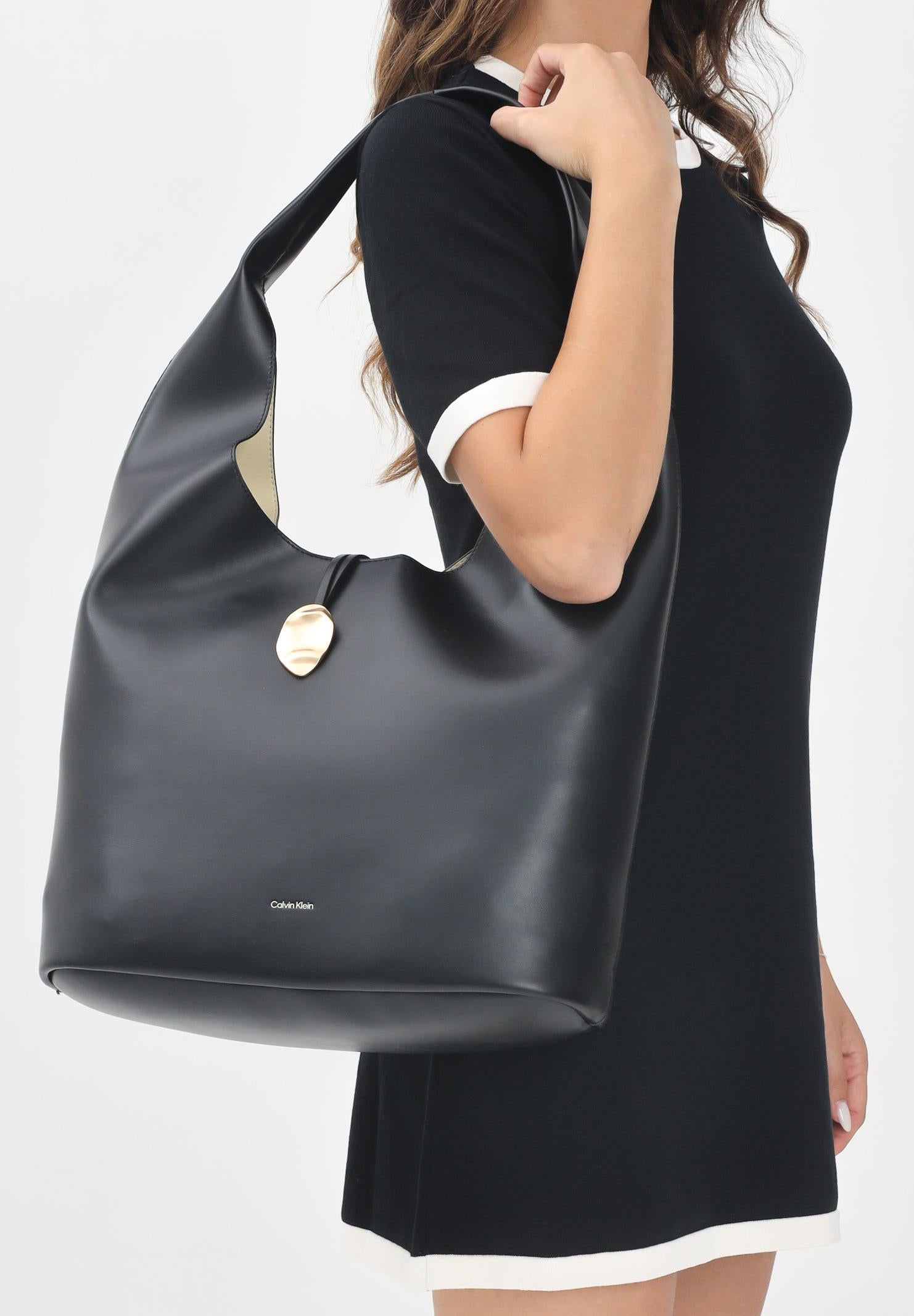 CALVIN KLEIN Shopper nera da donna con pochette LV04K3149G UB1 CALVIN KLEIN