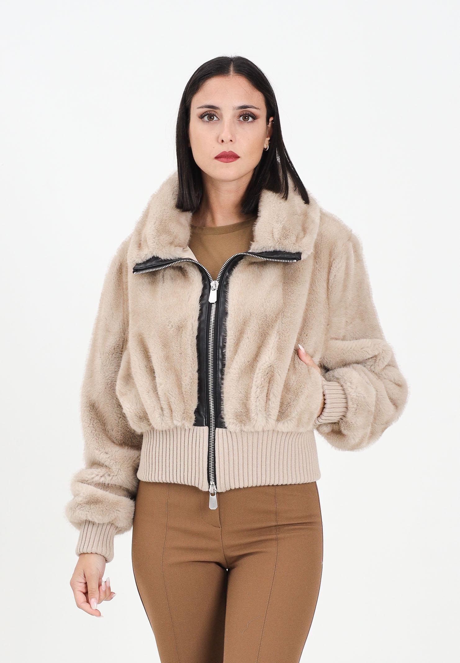 PINKO Pelliccia corta beige da donna 105399A2PI C60 PINKO