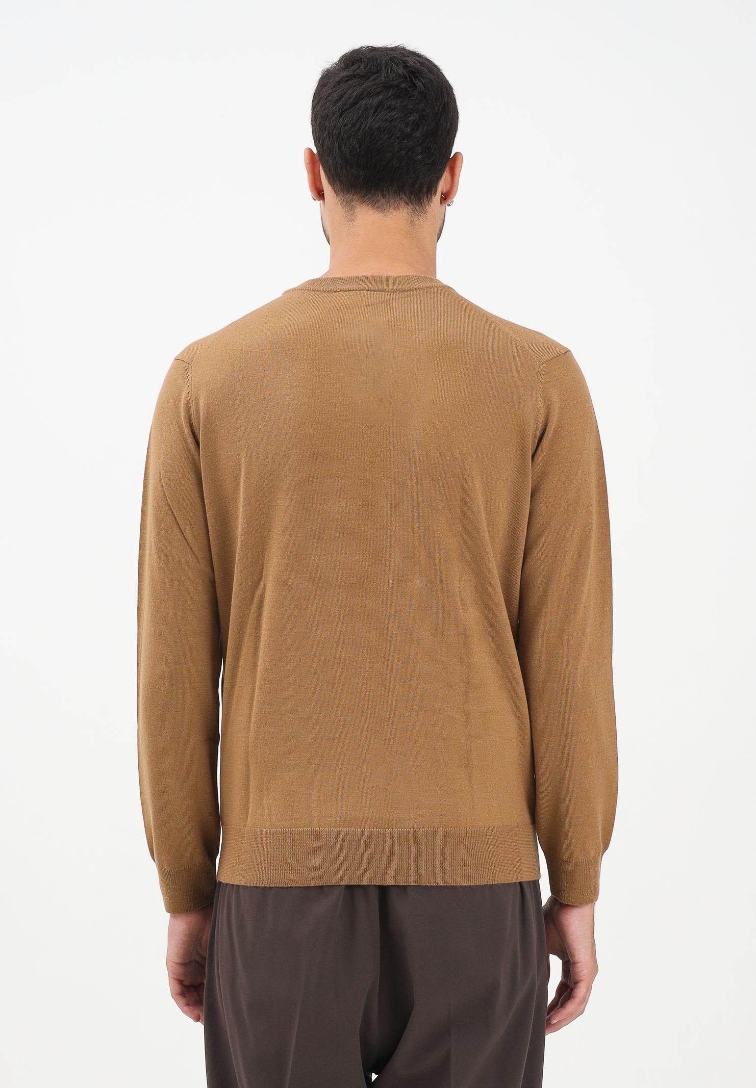 LACOSTE Maglioncino girocollo cammello da uomo AH3225 DPC LACOSTE