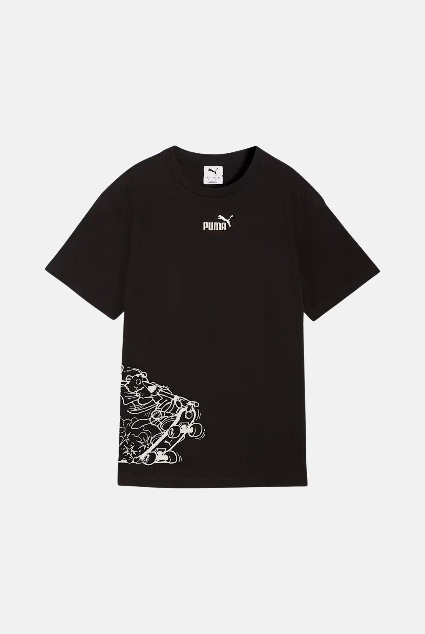 PUMA T-shirt a manica corta Graphic nera per bambino e bambina 692610 01 PUMA