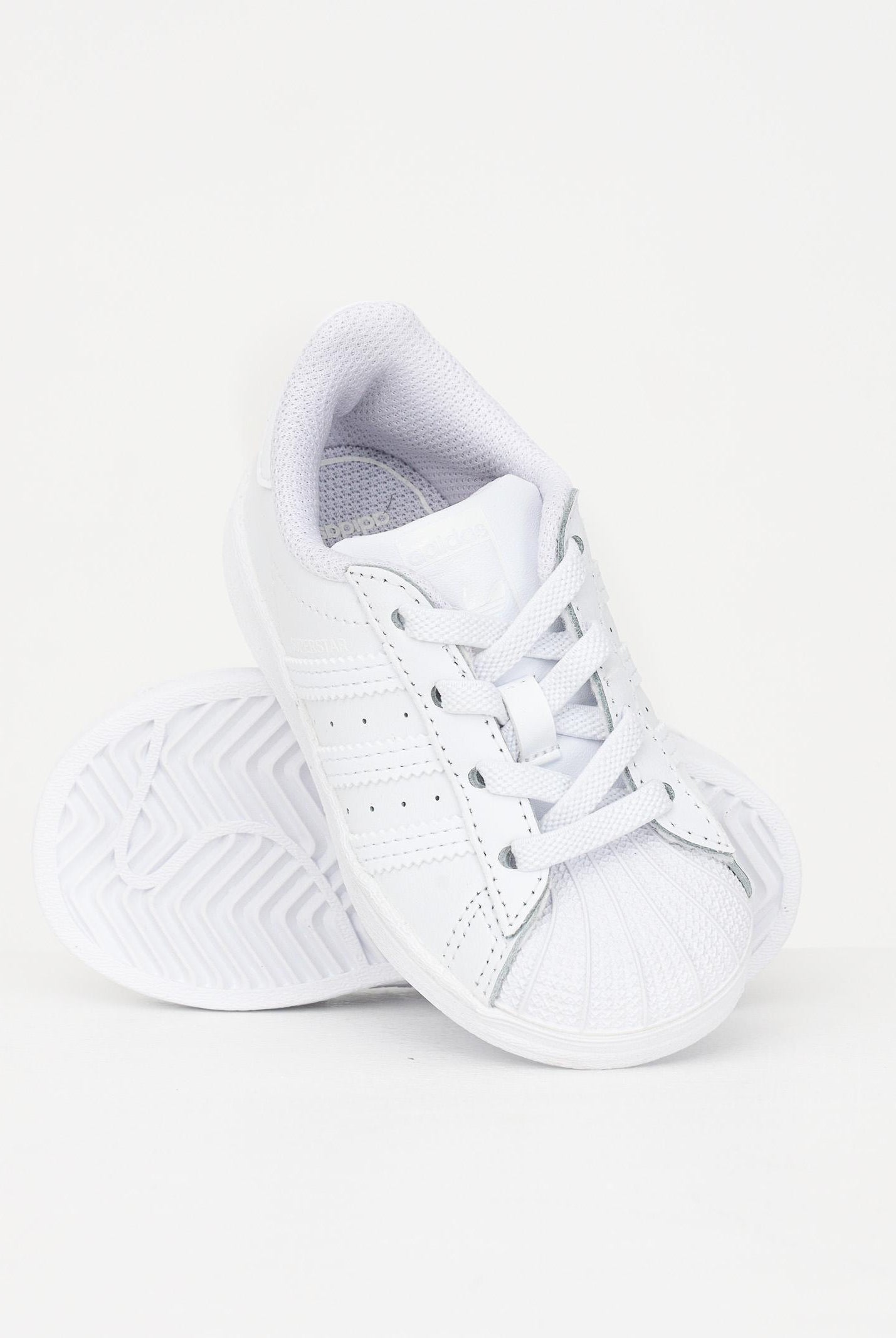 ADIDAS ORIGINALS Sneakers Superstar bianche da neonato EF5397 . ADIDAS ORIGINALS