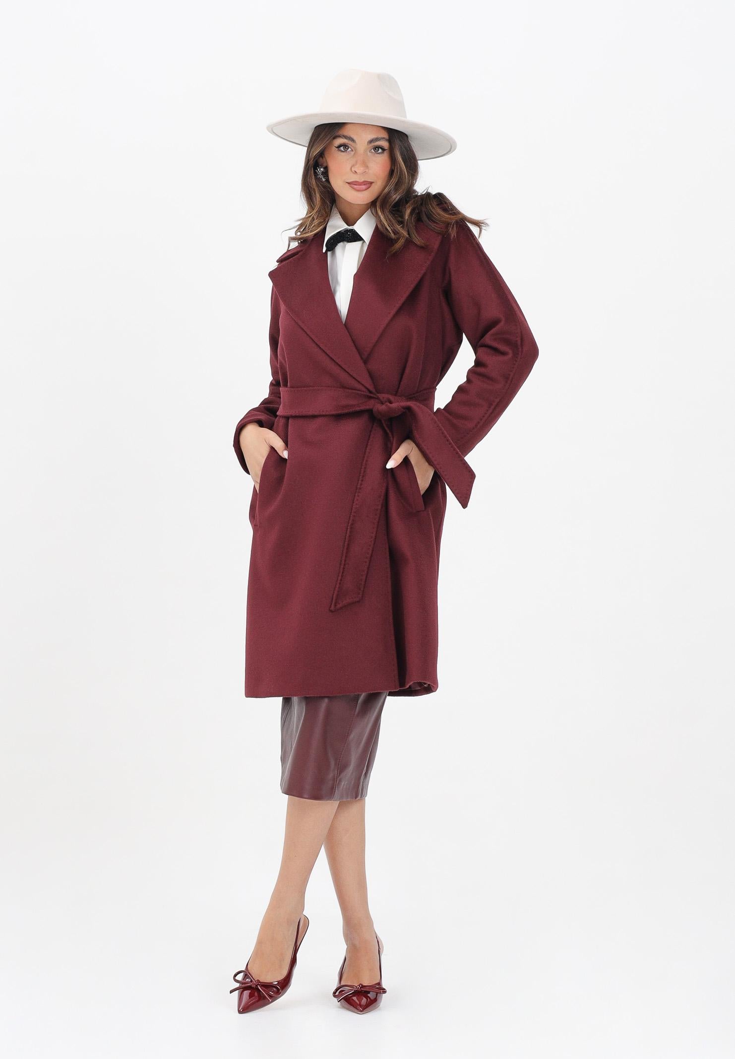 MAX MARA Cappotto Dravenna bordeaux da donna 2526016091600 084 MAX MARA
