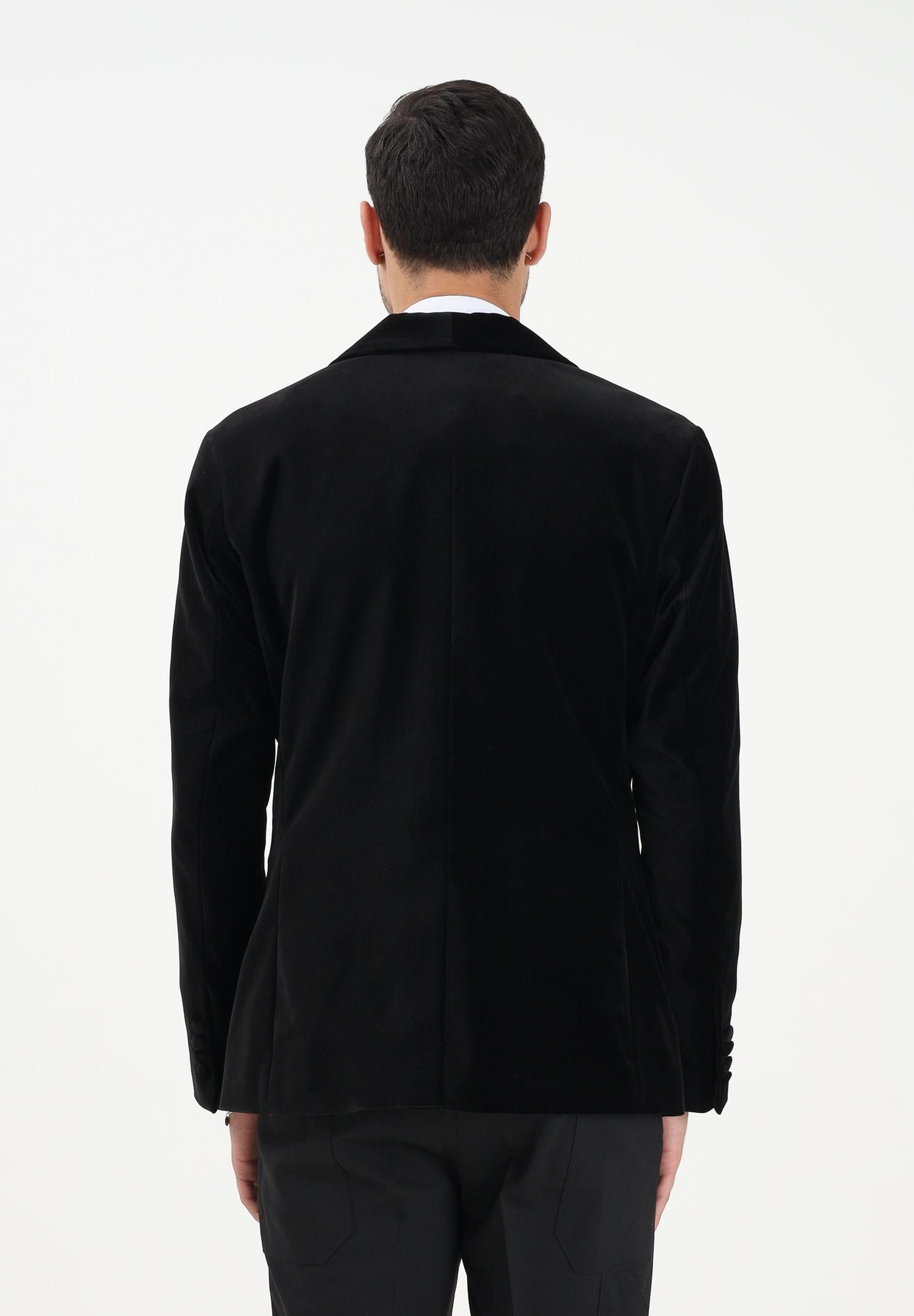 SELECTED HOMME Giacca monopetto in velluto nero da uomo 16099488 Black SELECTED HOMME