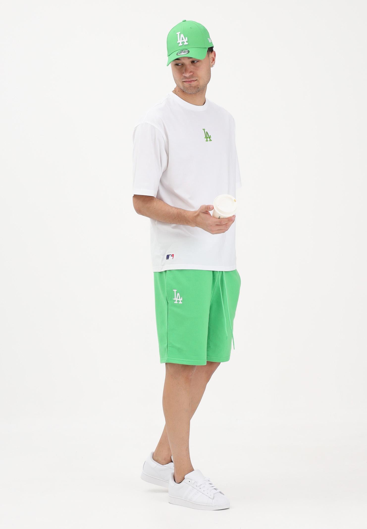 NEW ERA Shorts sportivo LA Dodgers MLB League Essential verde per uomo e donna 60856156 . NEW ERA