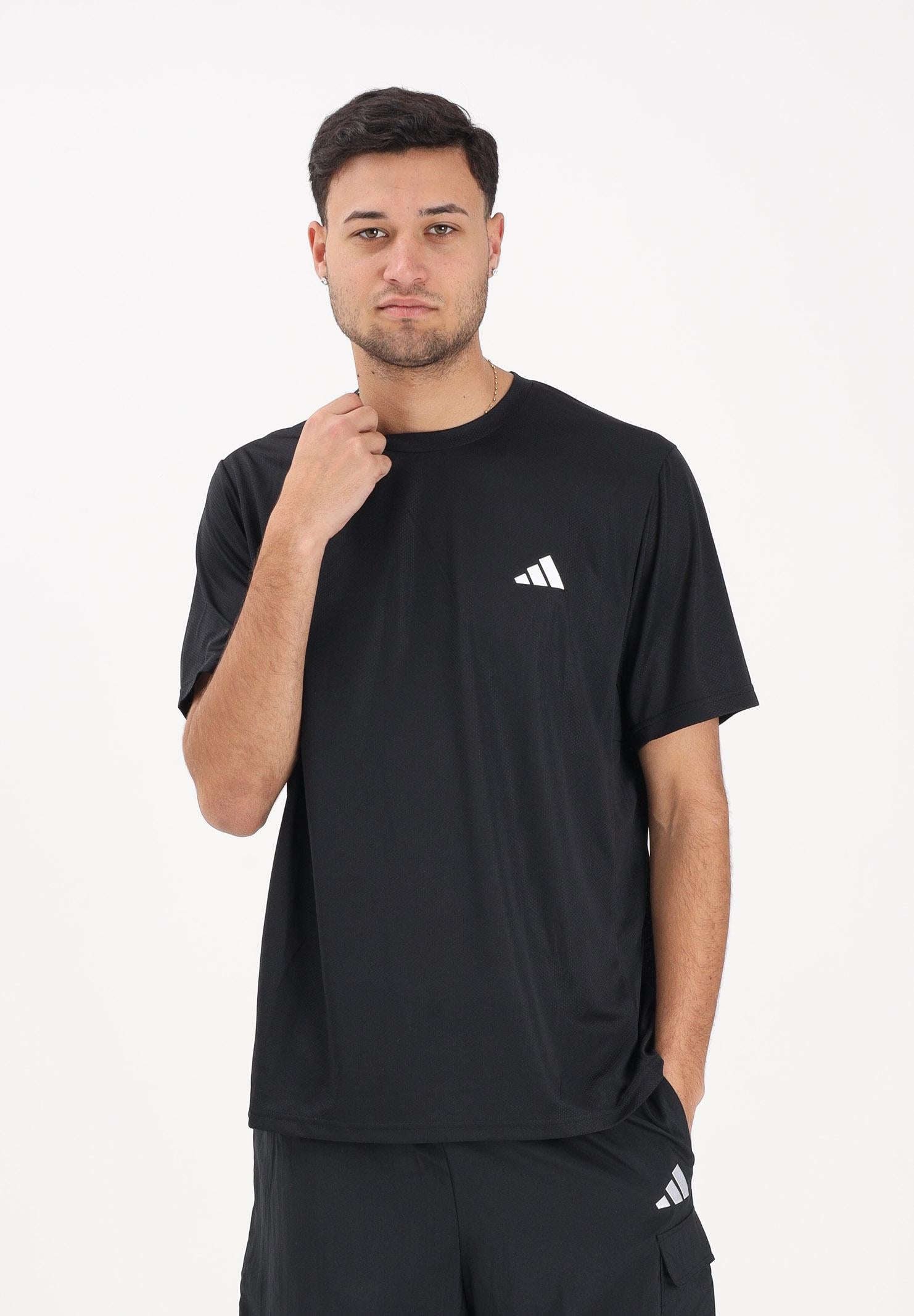 ADIDAS PERFORMANCE T-shirt a manica corta Workout Essentials Base nera da uomo KA3569 . ADIDAS PERFORMANCE