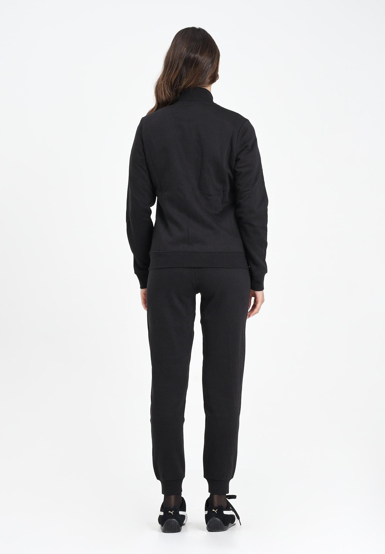 PUMA Tuta Ess + Textured Foil FZ nera da donna 692202 01 PUMA