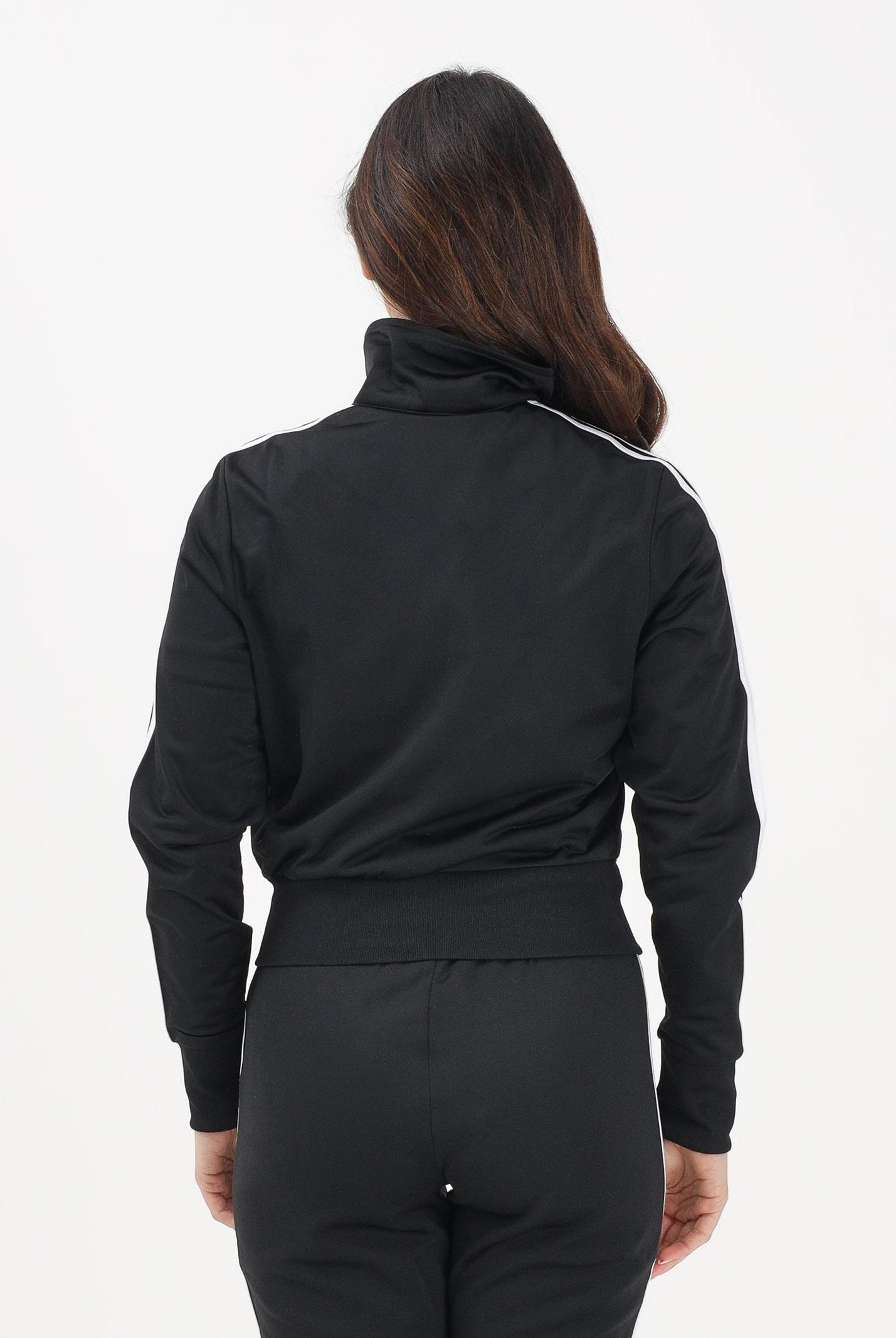 ADIDAS ORIGINALS Felpa con zip in pile FIREBIRD CLASSIC nera da donna KD7981 . ADIDAS ORIGINALS