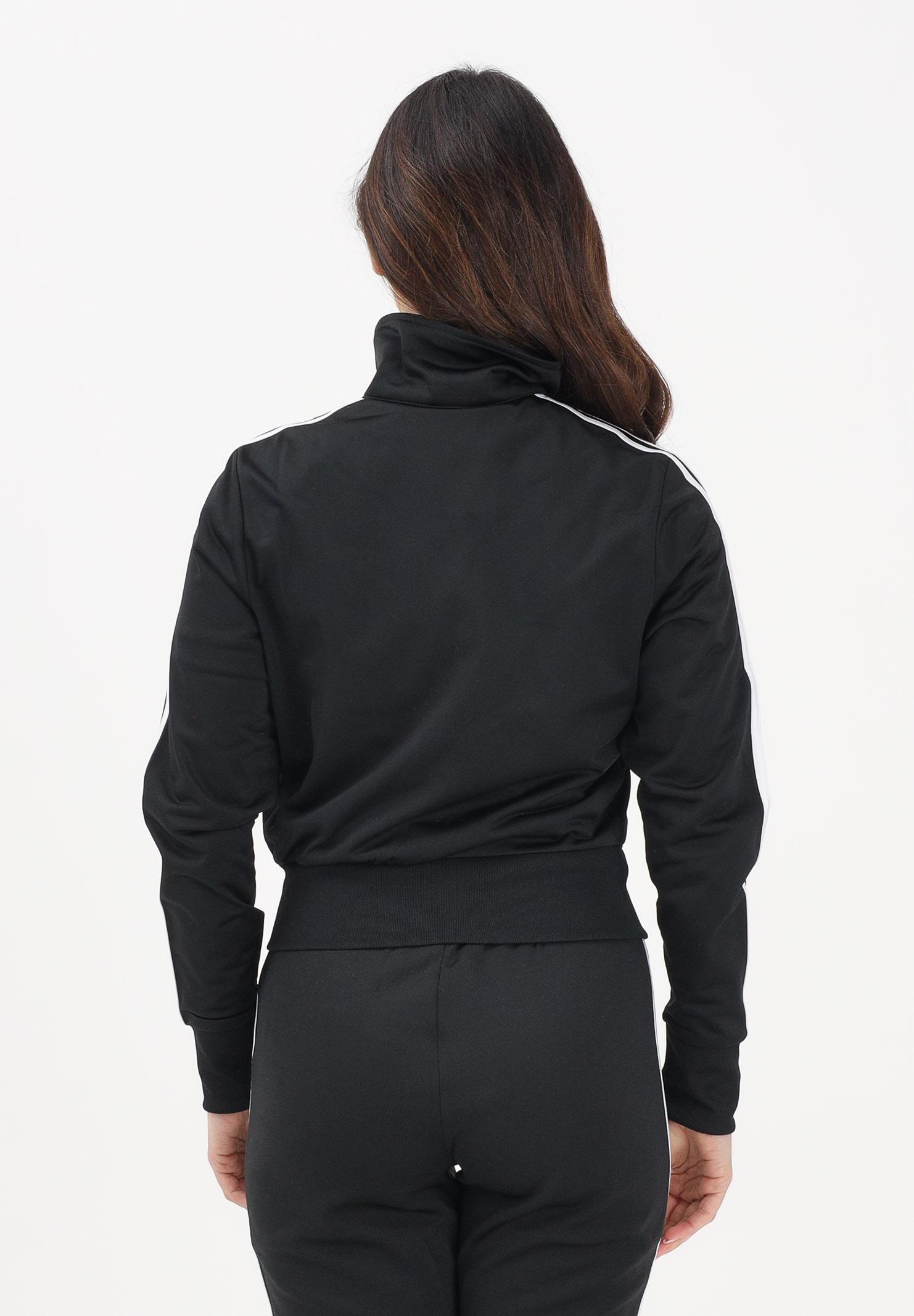 ADIDAS ORIGINALS Felpa con zip in pile FIREBIRD CLASSIC nera da donna KD7981 . ADIDAS ORIGINALS