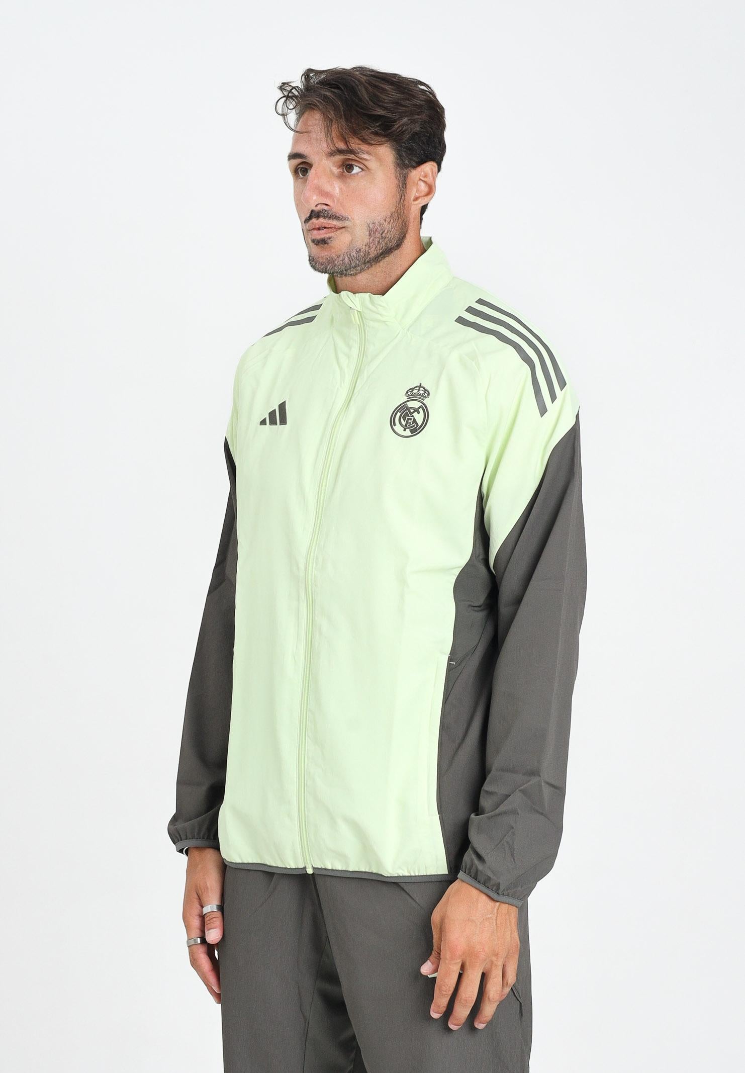 ADIDAS PERFORMANCE Felpa con zip Real Madrid Tiro 25 verde da uomo JP4056 ADIDAS PERFORMANCE