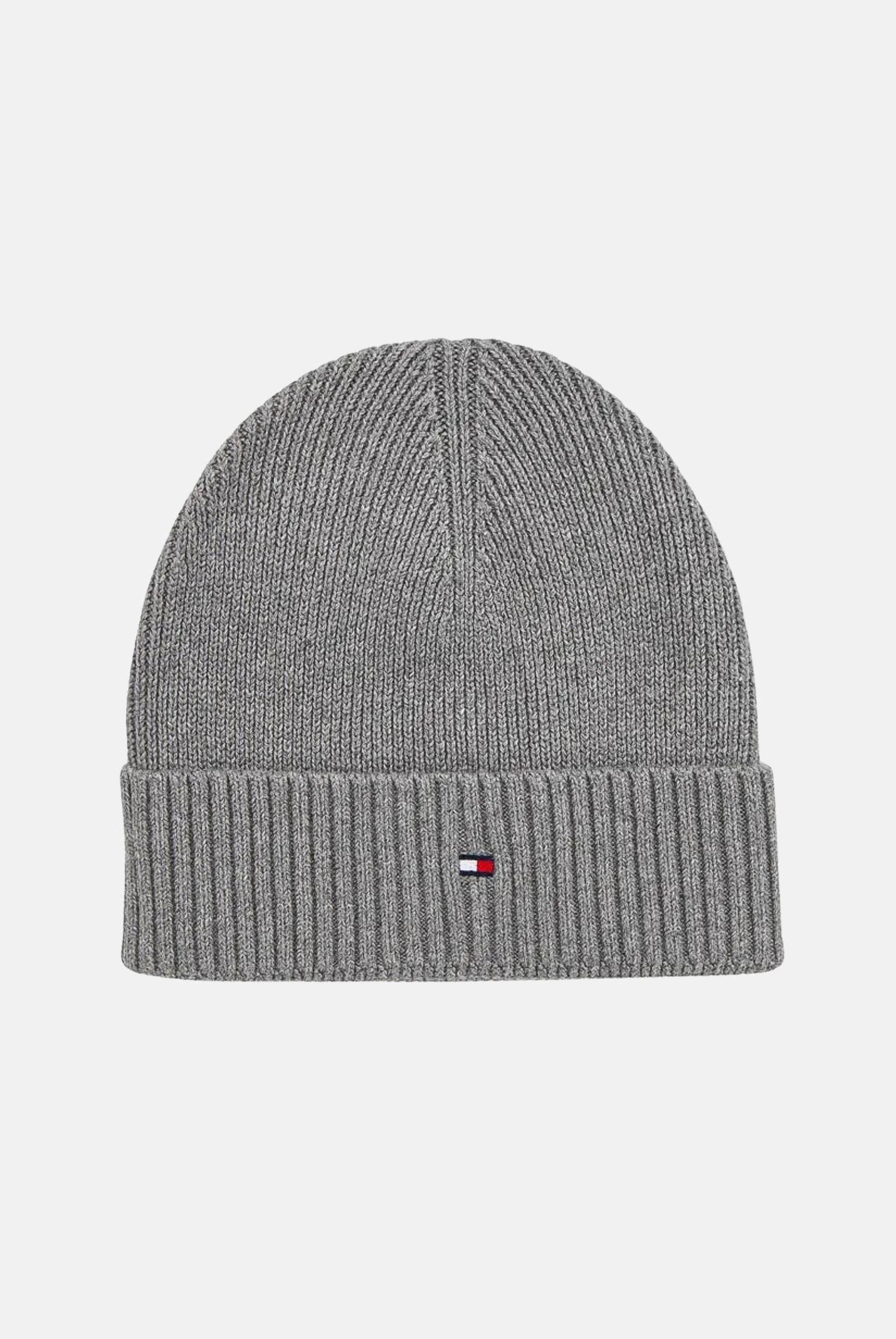 TOMMY HILFIGER Berretto grigio per uomo e donna con logo AM0AM12796 PKH TOMMY HILFIGER