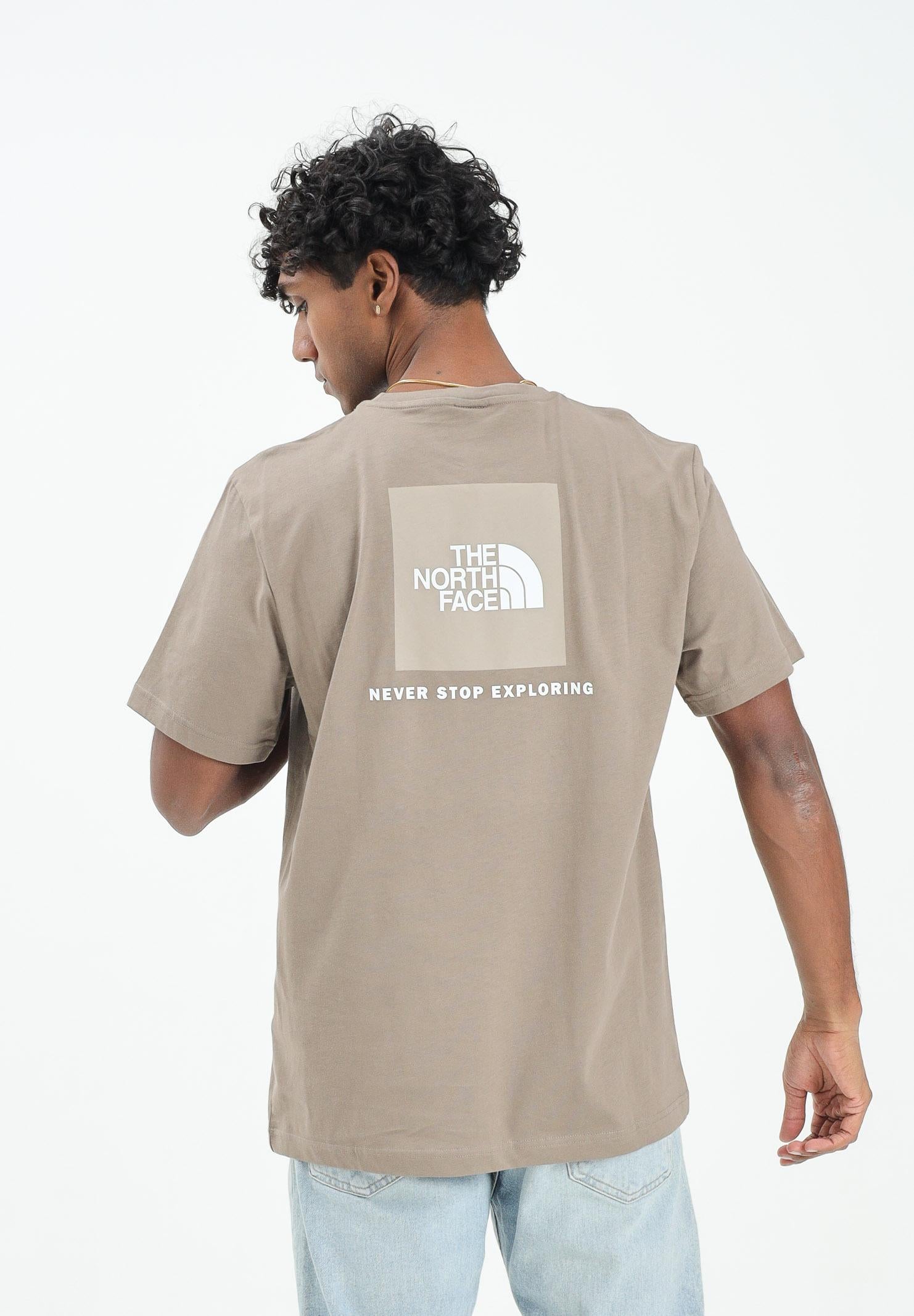 THE NORTH FACE T-shirt a manica corta NSE Reflective Box beige da uomo NF0A87NPE1Q1 THE NORTH FACE