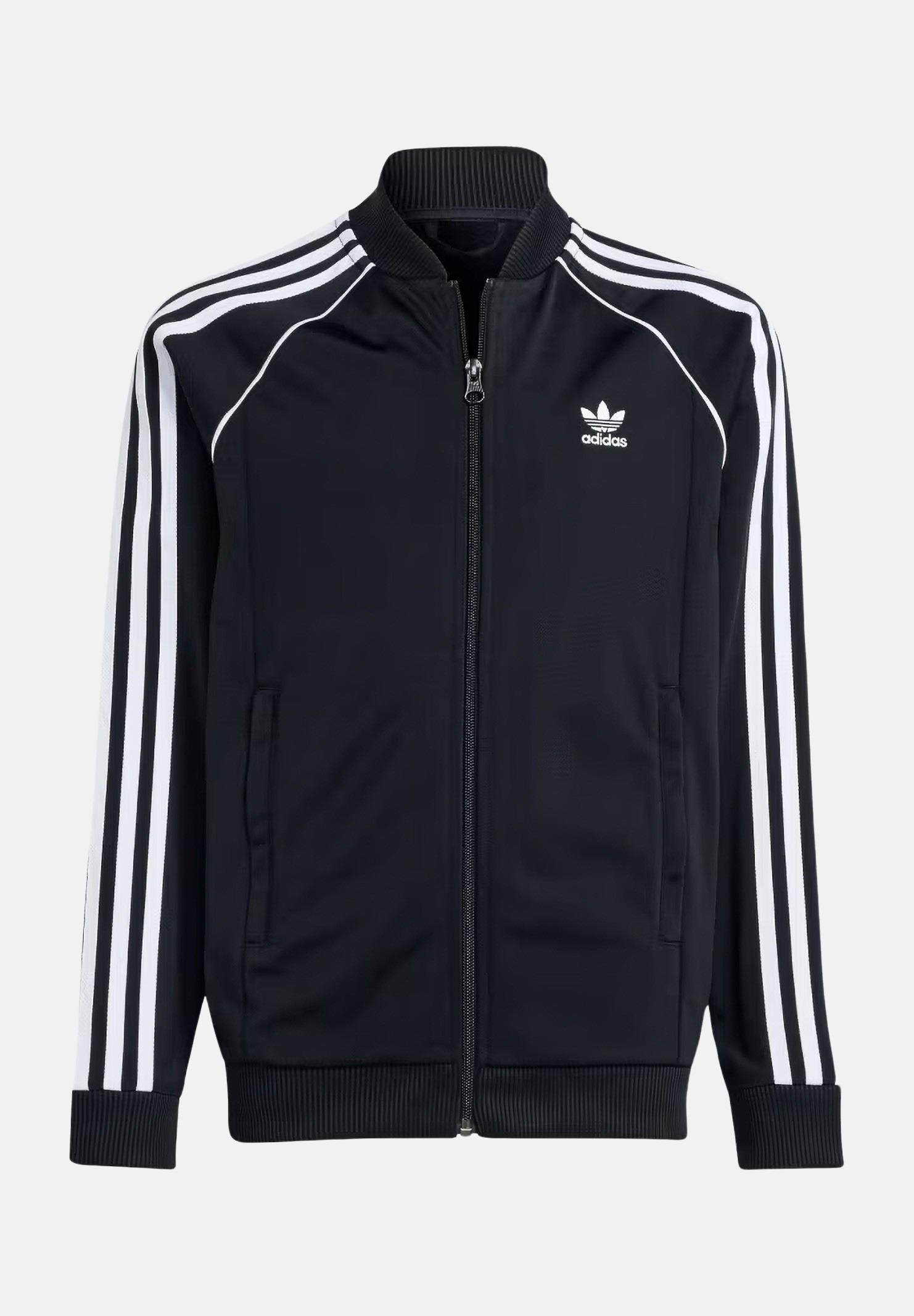 ADIDAS ORIGINALS Felpa con zip adicolor SST nera per bambino e bambina IX7628 ADIDAS ORIGINALS
