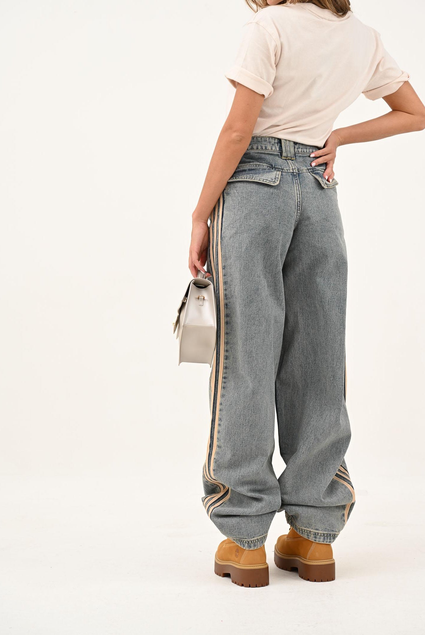 ADIDAS ORIGINALS Jeans Premium Essentials in denim vintage da donna JY2868 ADIDAS ORIGINALS