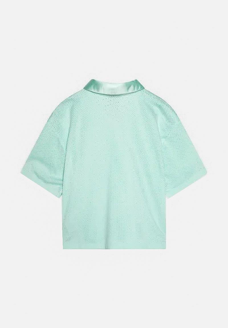 JORDAN Camicia CAMP verde acqua da bambina 45D980 U4A JORDAN