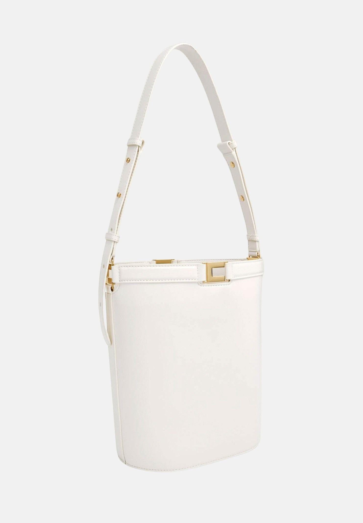 ELISABETTA FRANCHI Borsa a secchiello burro da donna BS16A61E2 193 ELISABETTA FRANCHI
