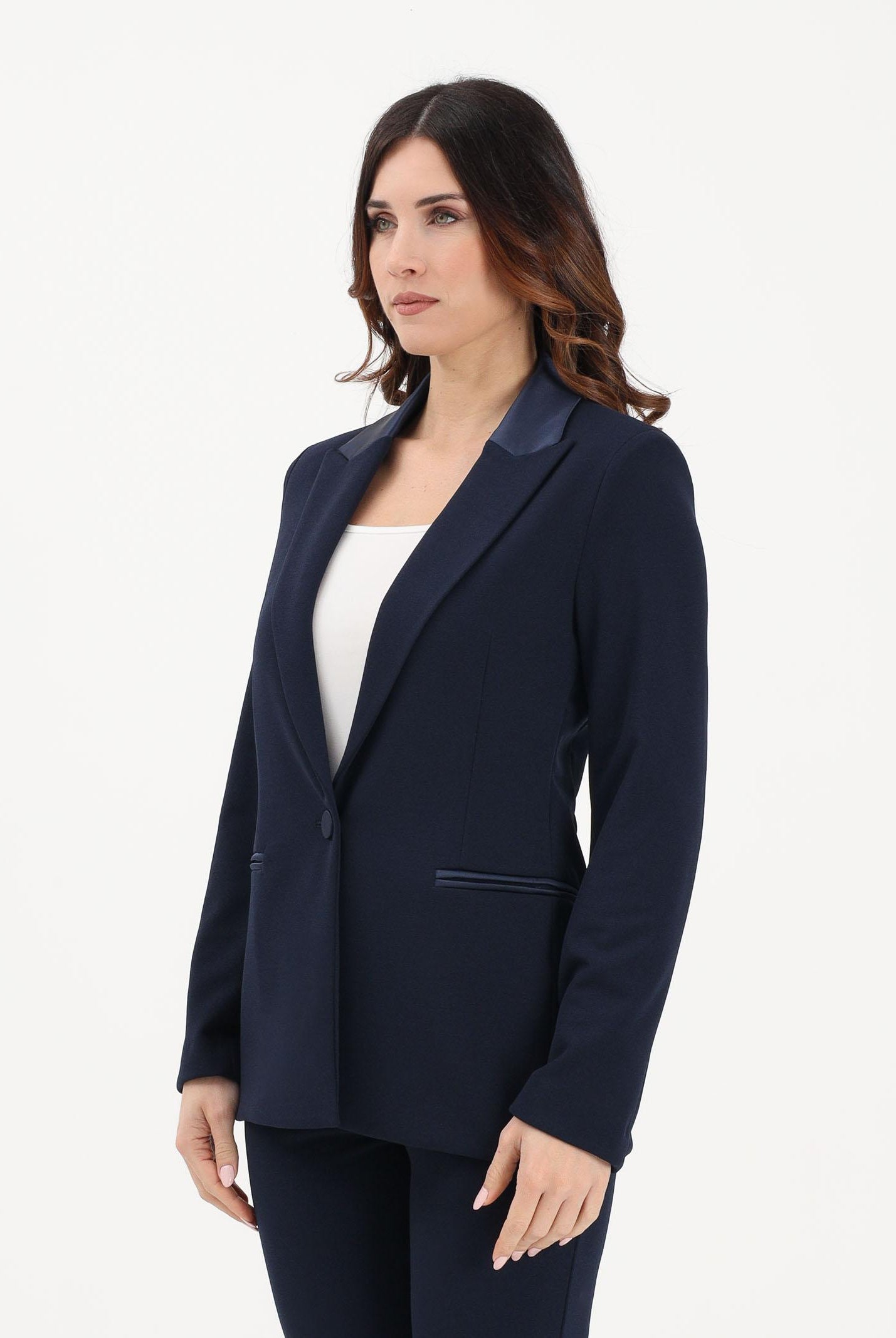 VICOLO Giacca monopetto blu da donna TAB0230 A89 VICOLO