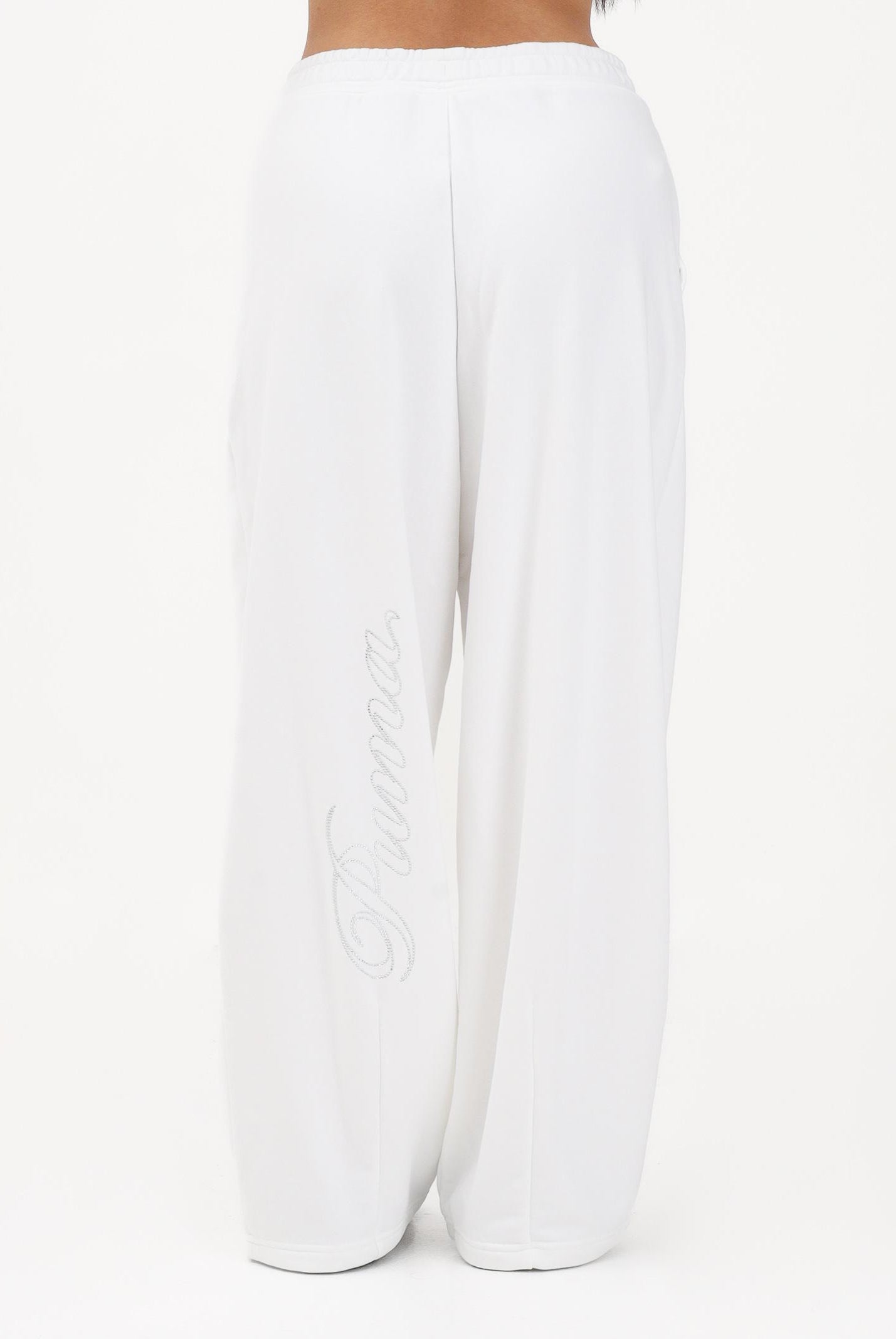 PUMA Pantalone sportivo Essentials Graphics bianco da donna 634567 02 PUMA