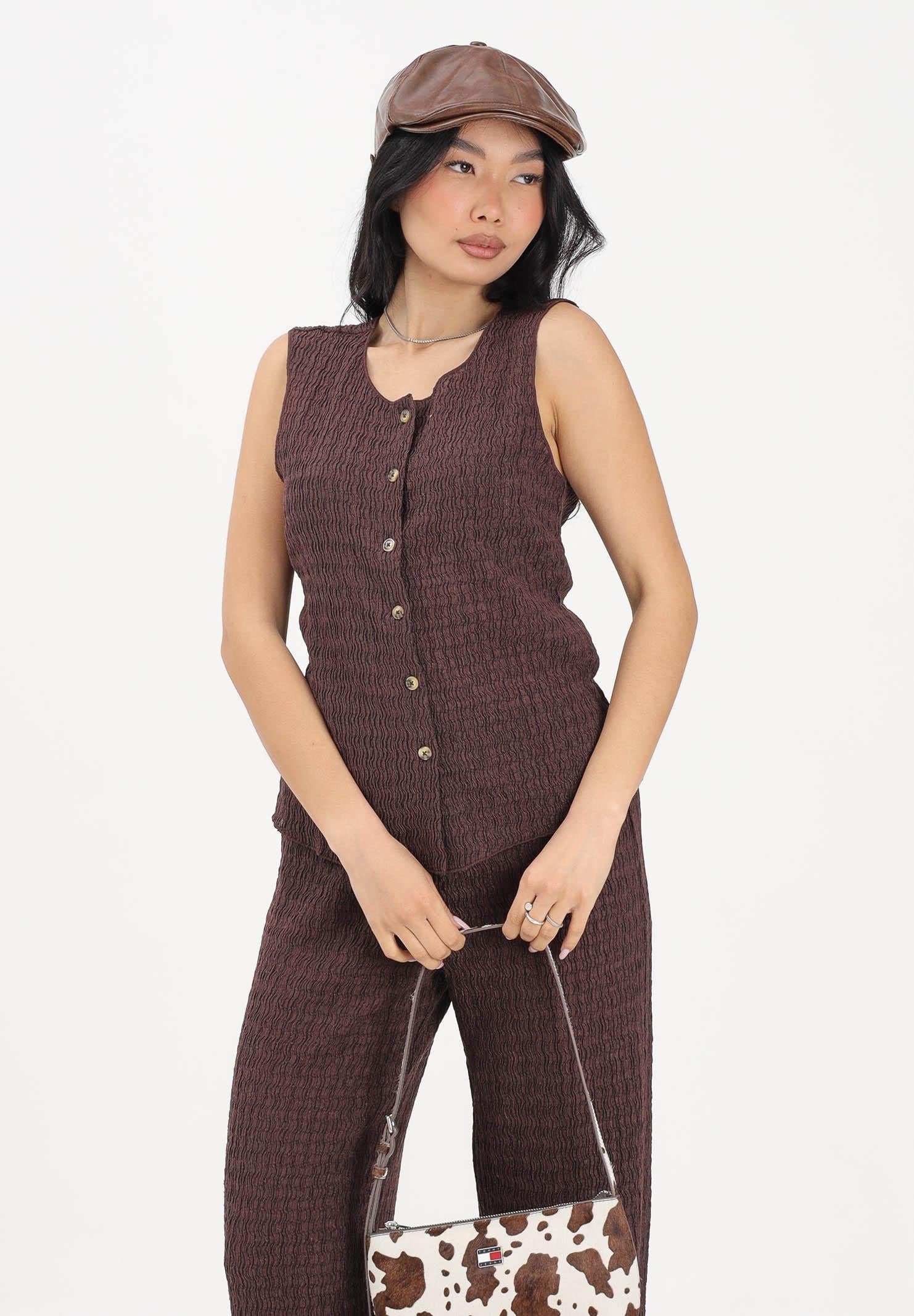 ONLY Canotta marrone da donna 15374601 DEMA ONLY