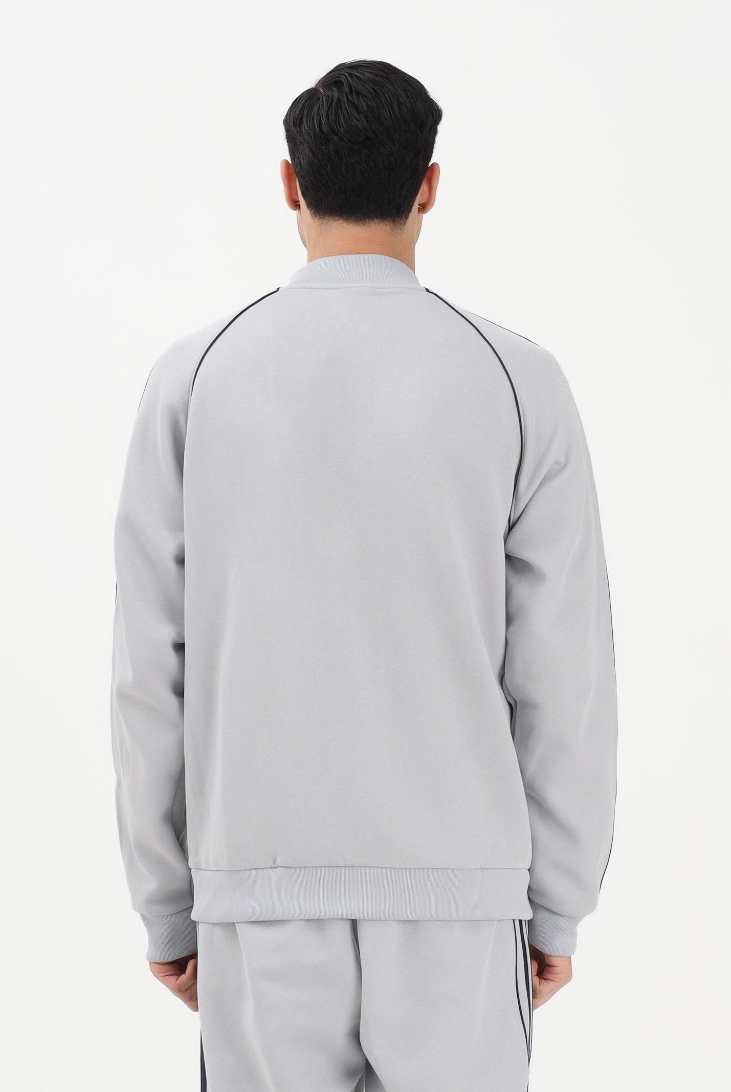 ADIDAS ORIGINALS Felpa con zip Adicolor 2.0. grigia e blu da uomo KD5839 . ADIDAS ORIGINALS