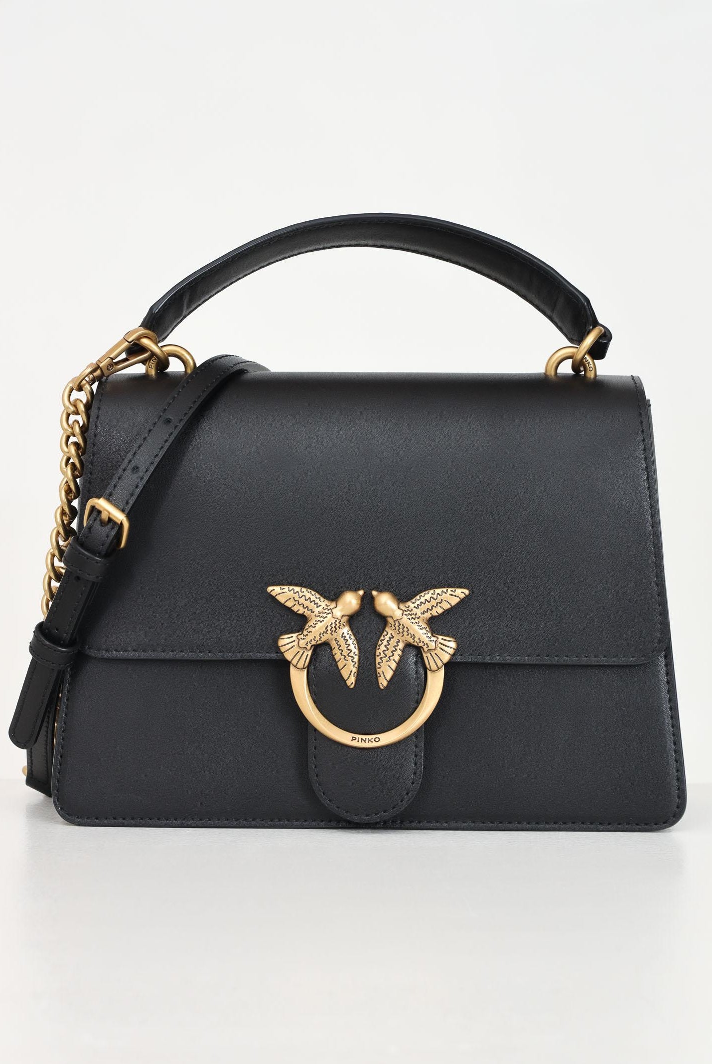 PINKO Borsa a mano Love Bag Top Handle Light nera da donna 100066A0F1 Z99Q PINKO