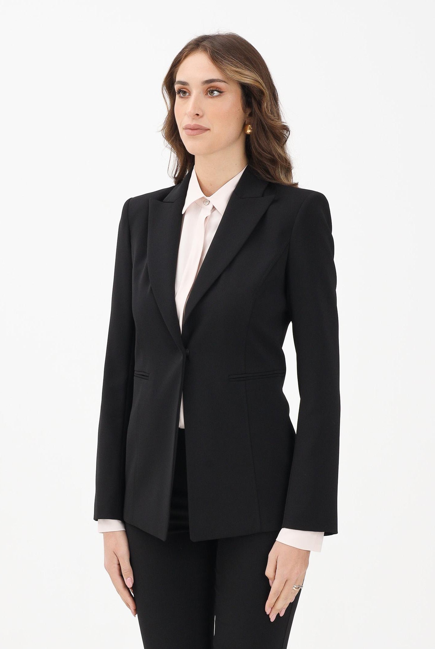 PATRIZIA PEPE Giacca monopetto nera da donna 8S0565A6F5 K103 PATRIZIA PEPE