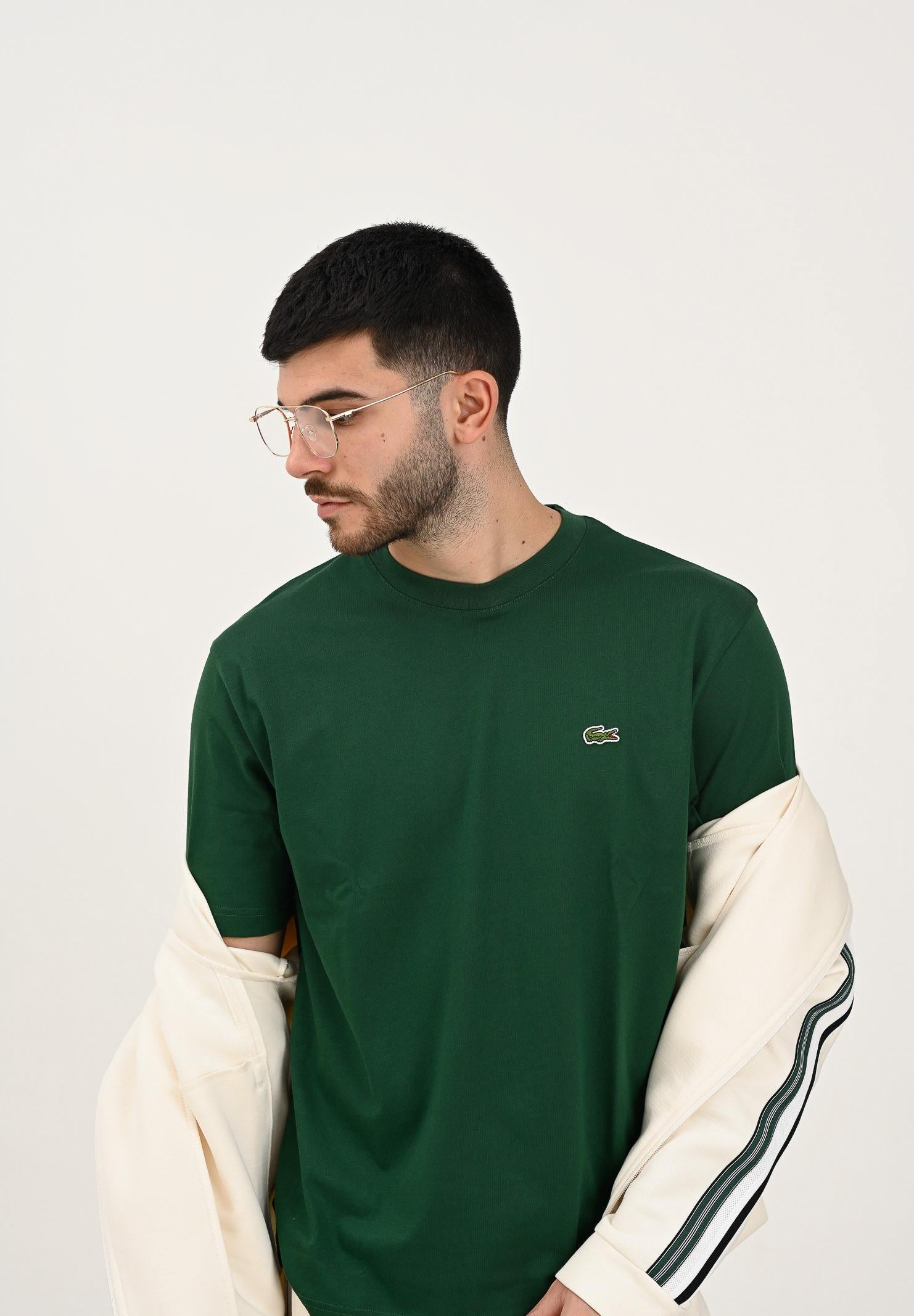 LACOSTE T-shirt a manica corta verde per uomo e donna TH7318 132 LACOSTE