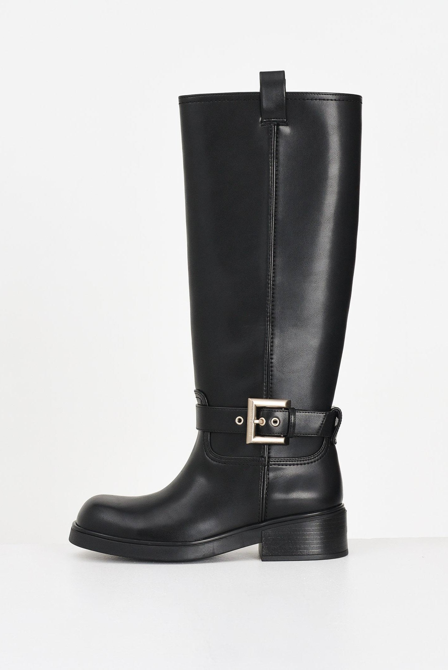 ARMANI EXCHANGE Stivali alti neri da donna con fibbia XW001655AF17476 UC001 ARMANI EXCHANGE